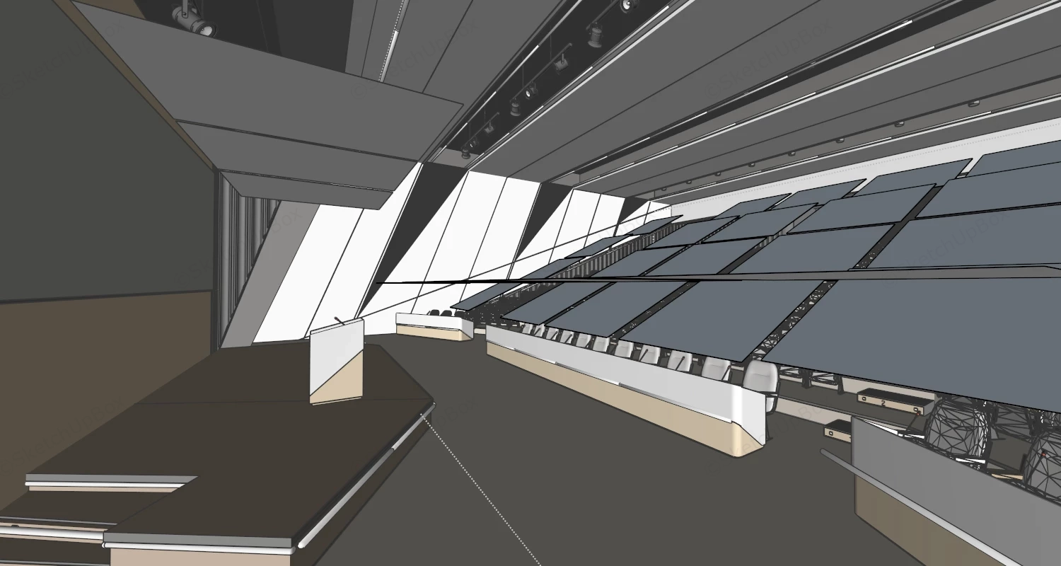 College Lecture Hall Design sketchup model preview - SketchupBox