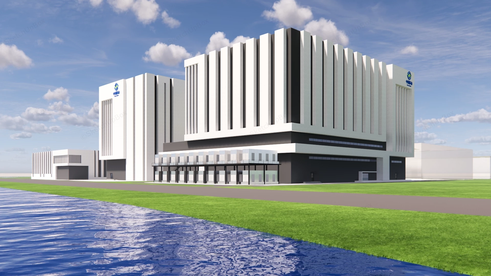 China Mobile Industrial Park sketchup model preview - SketchupBox