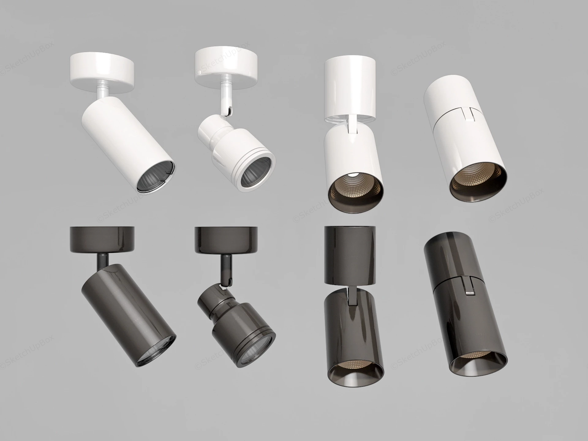 Ceiling Spotlights sketchup model preview - SketchupBox