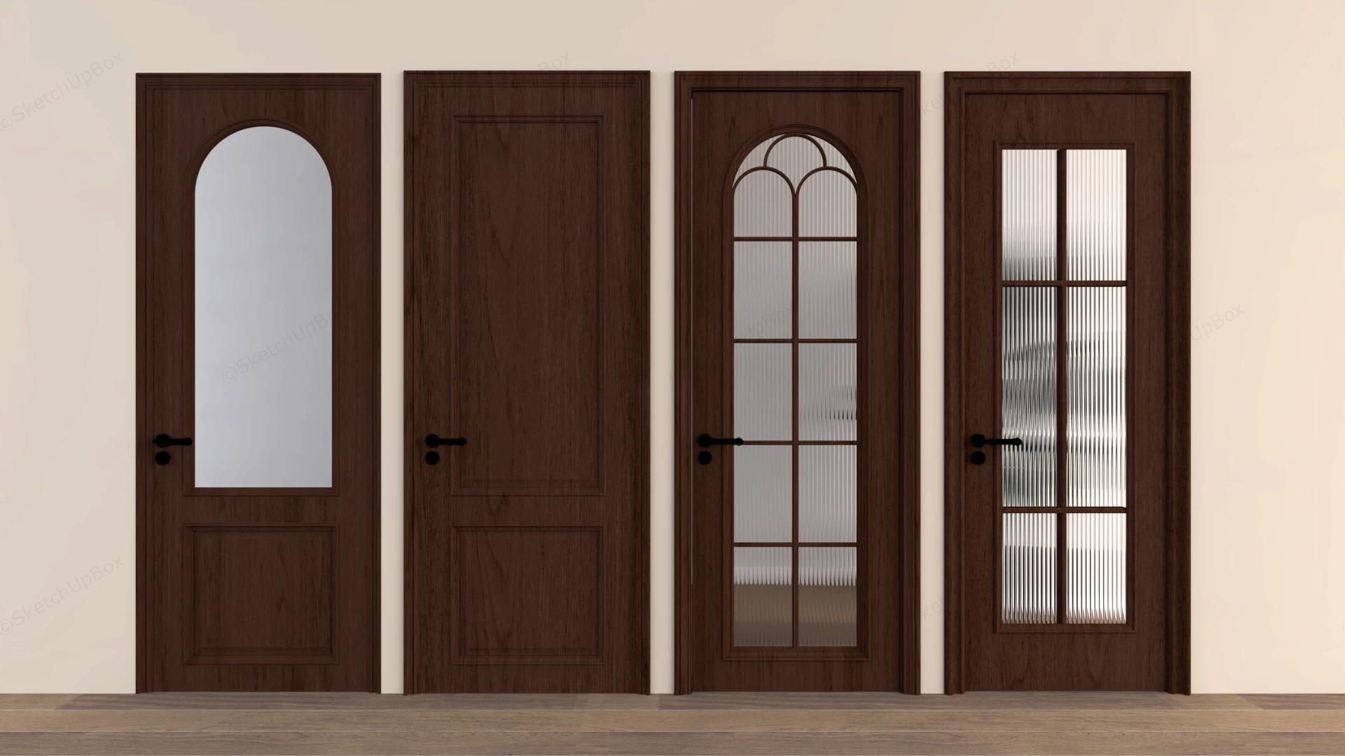 Interior Home Doors sketchup model preview - SketchupBox