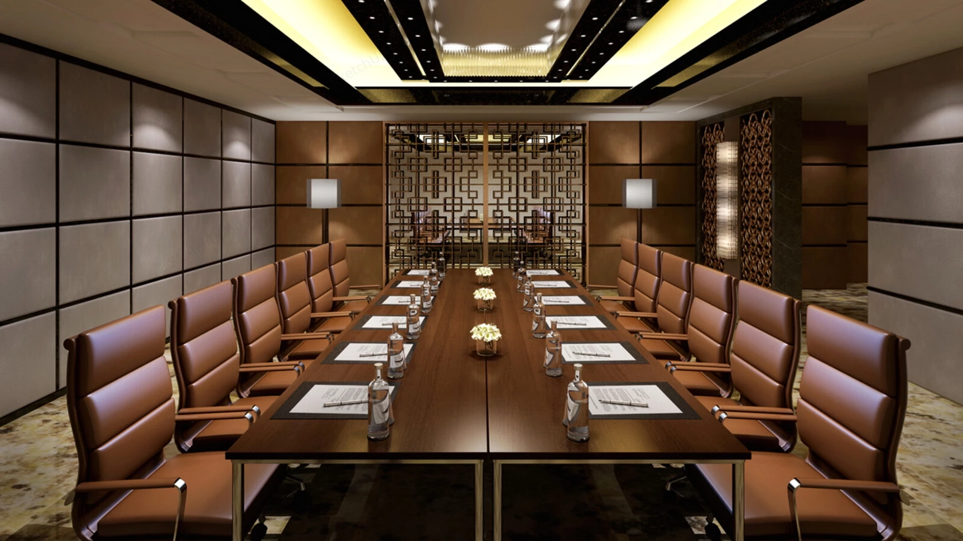 Classical Style Conference Room sketchup model preview - SketchupBox