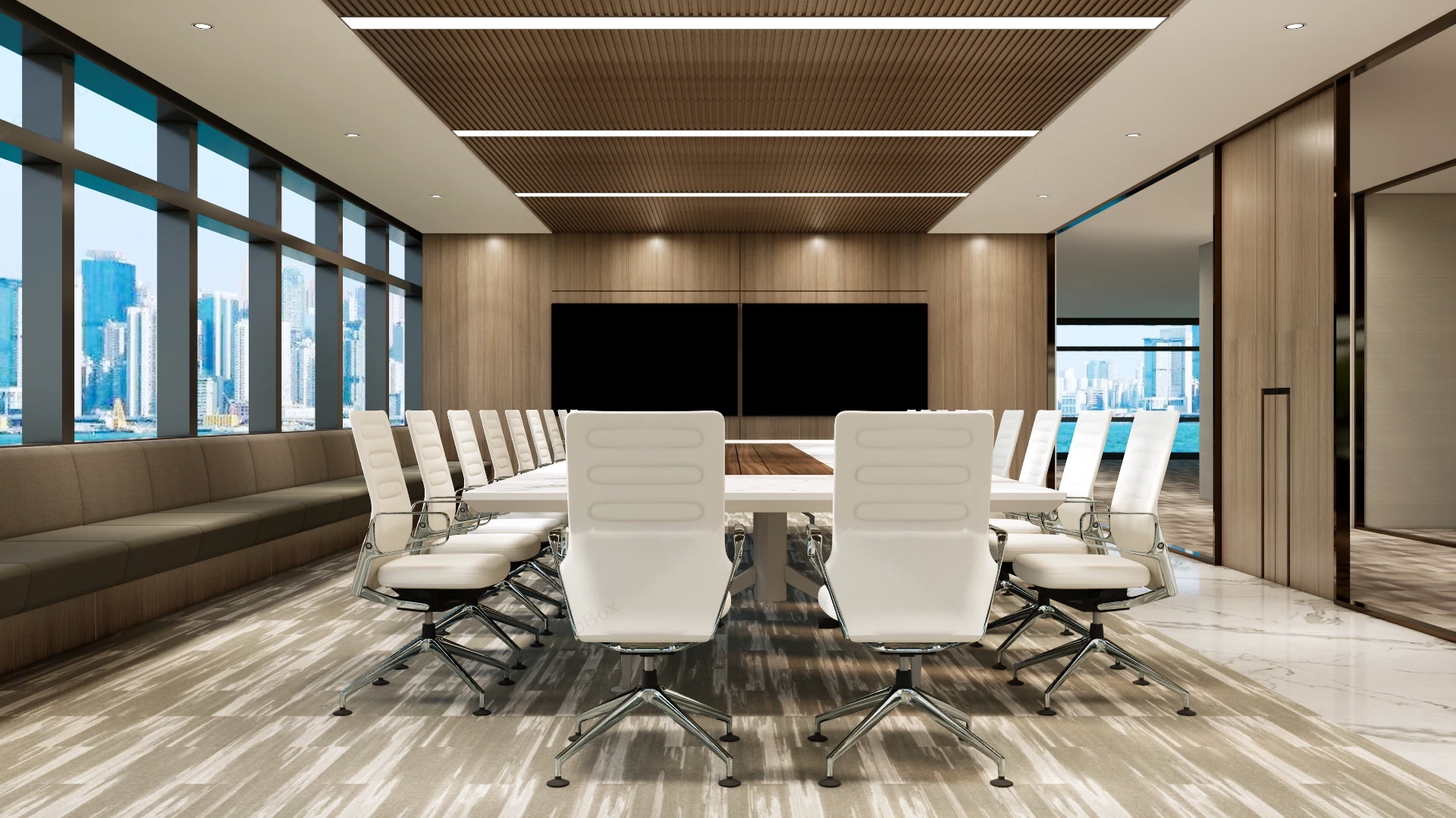 Modern Conference Room Decor sketchup model preview - SketchupBox