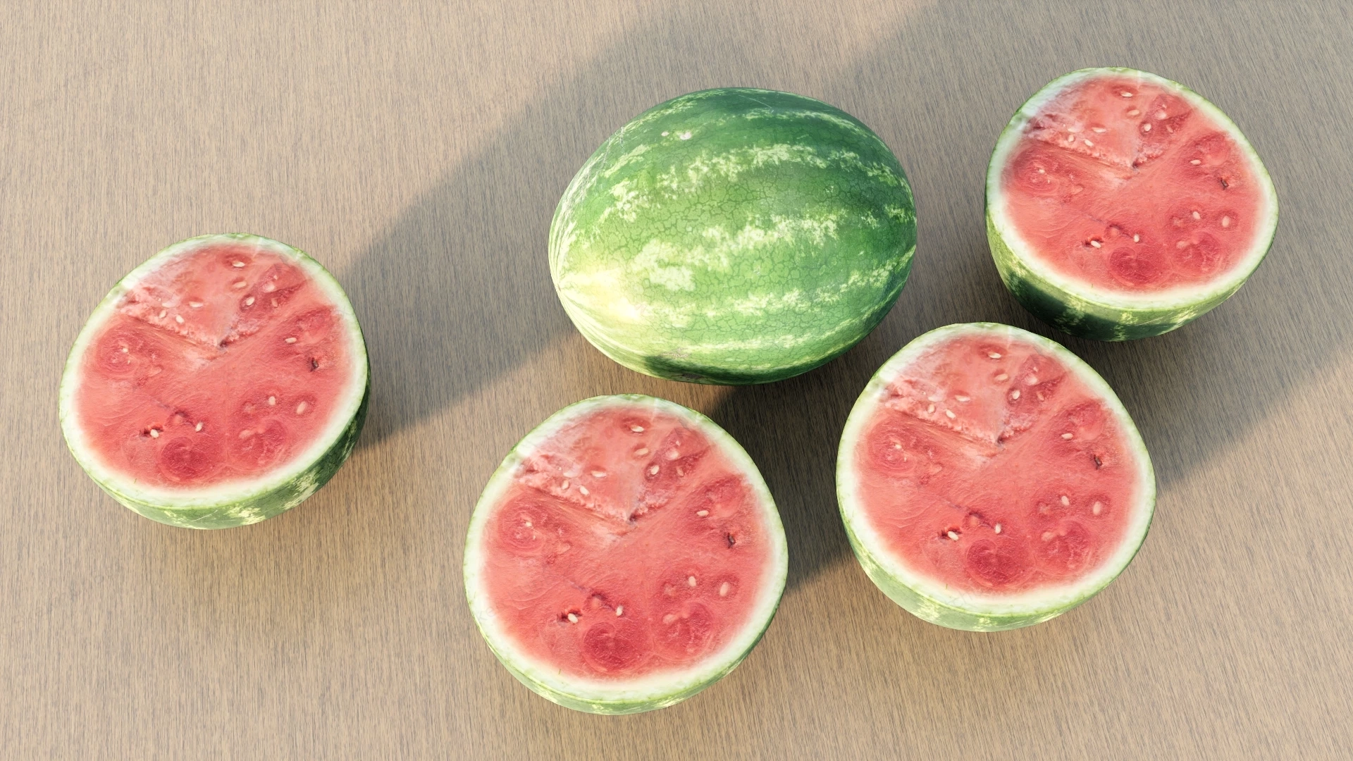 Watermelon Fruit sketchup model preview - SketchupBox