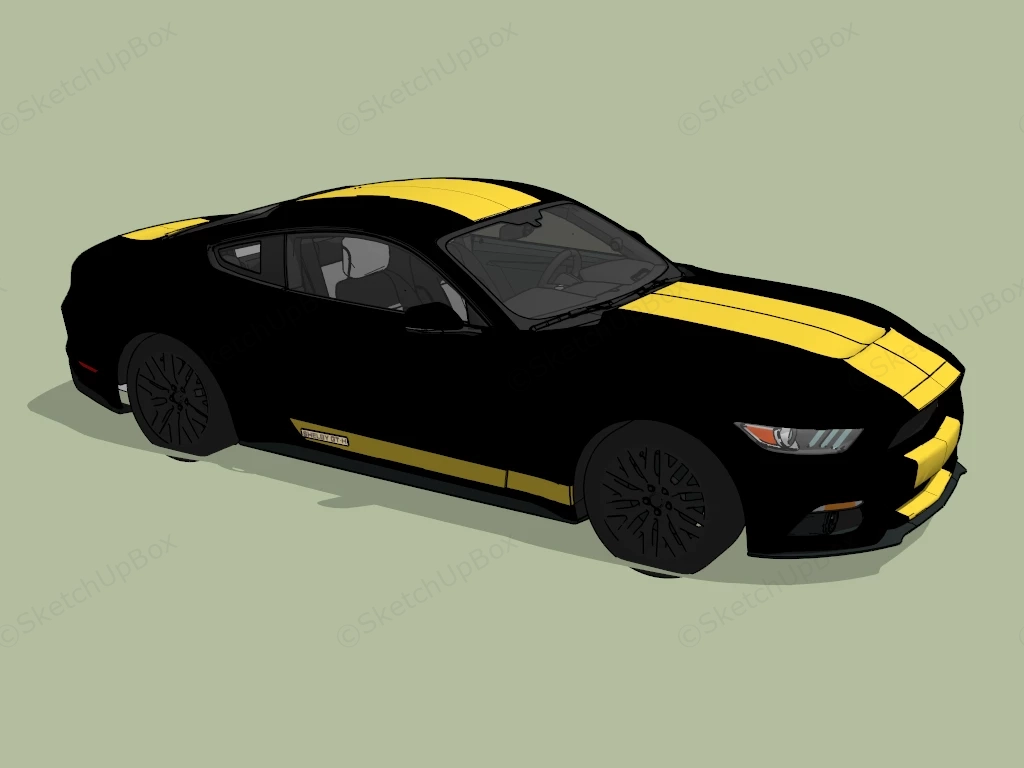 2016 Ford Shelby GT350 sketchup model preview - SketchupBox