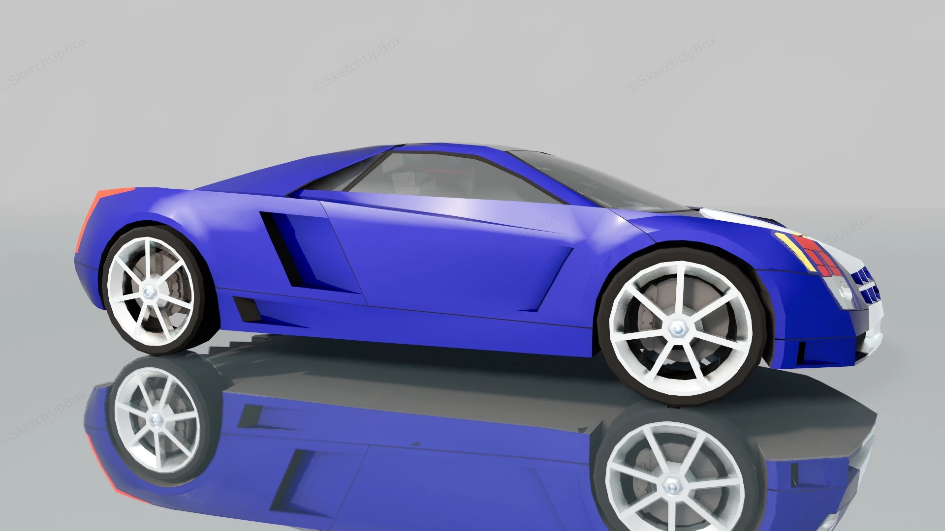 Cadillac Cien Concept sketchup model preview - SketchupBox