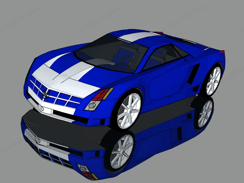 Cadillac Cien Concept sketchup model preview - SketchupBox