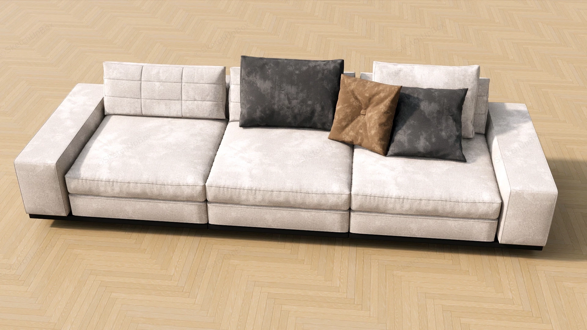 Modern Design Living Room Couch sketchup model preview - SketchupBox