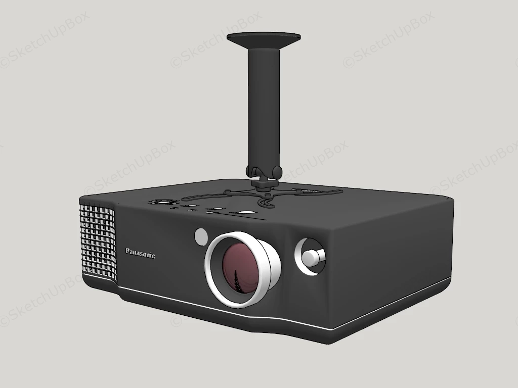 Panasonic Projector sketchup model preview - SketchupBox