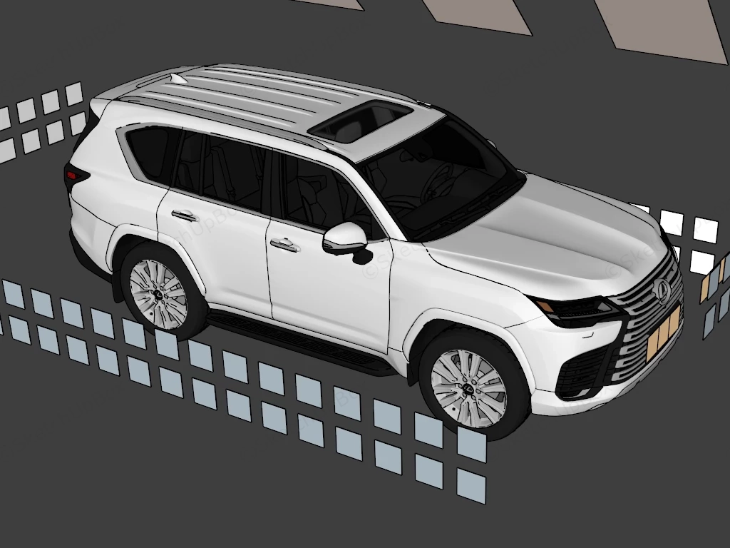 Lexus LX600 sketchup model preview - SketchupBox