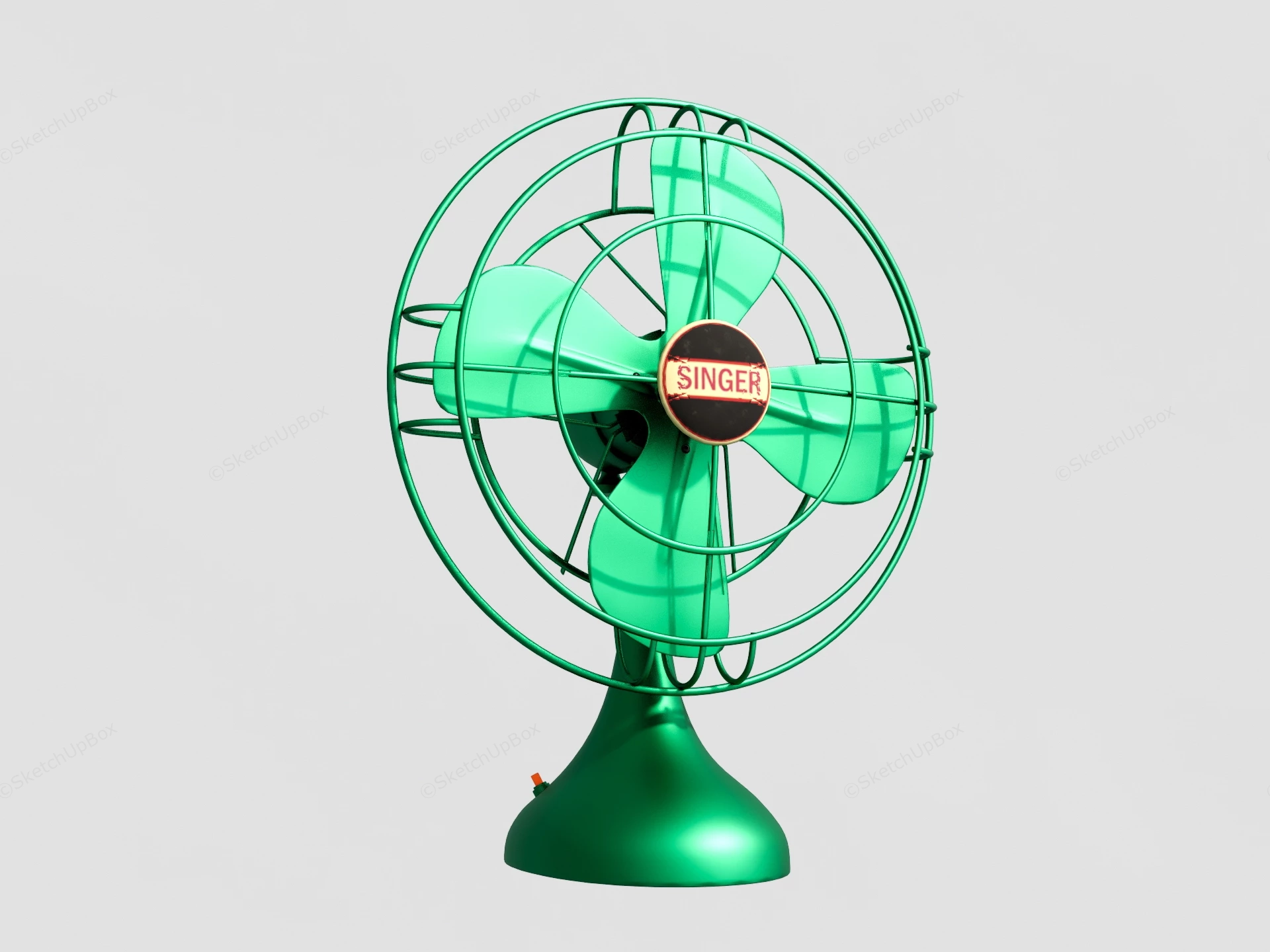 Vintage Table Fan sketchup model preview - SketchupBox