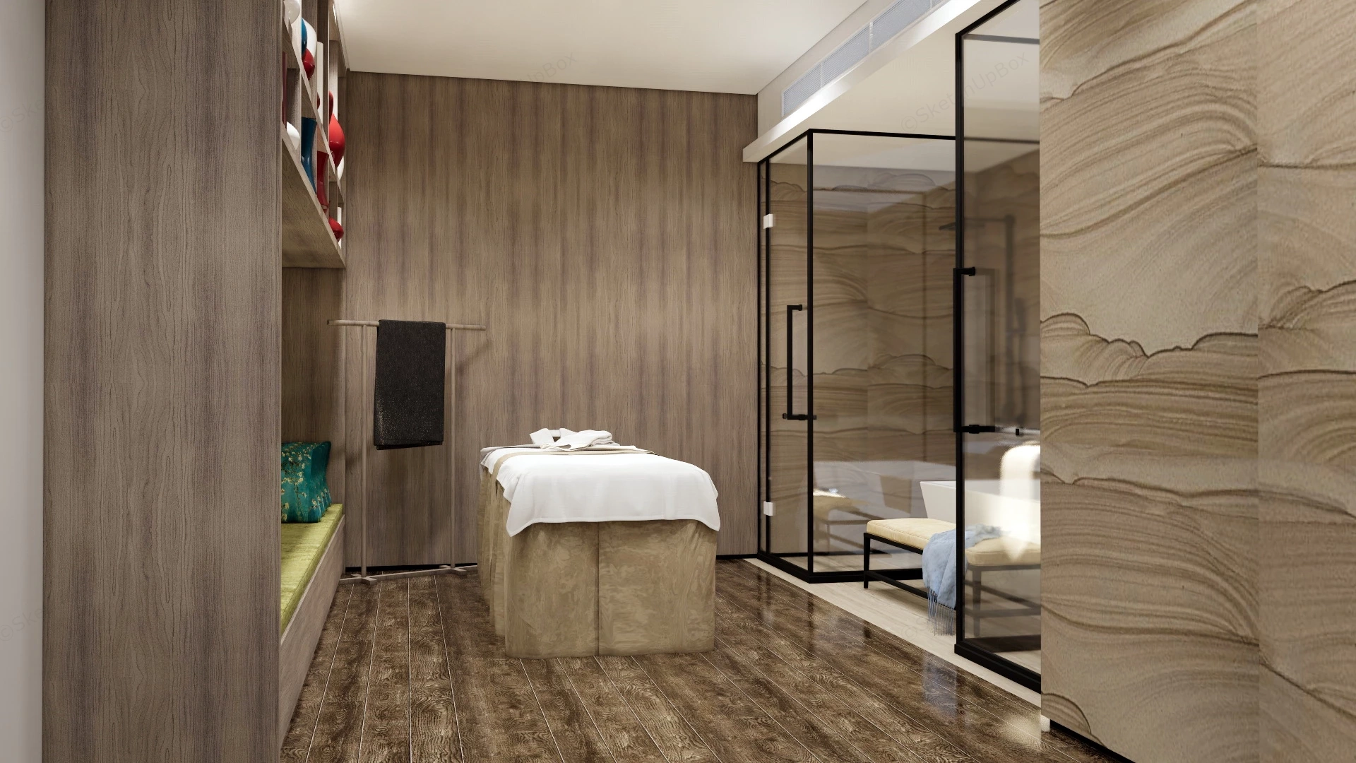 Spa Massage Room Design sketchup model preview - SketchupBox