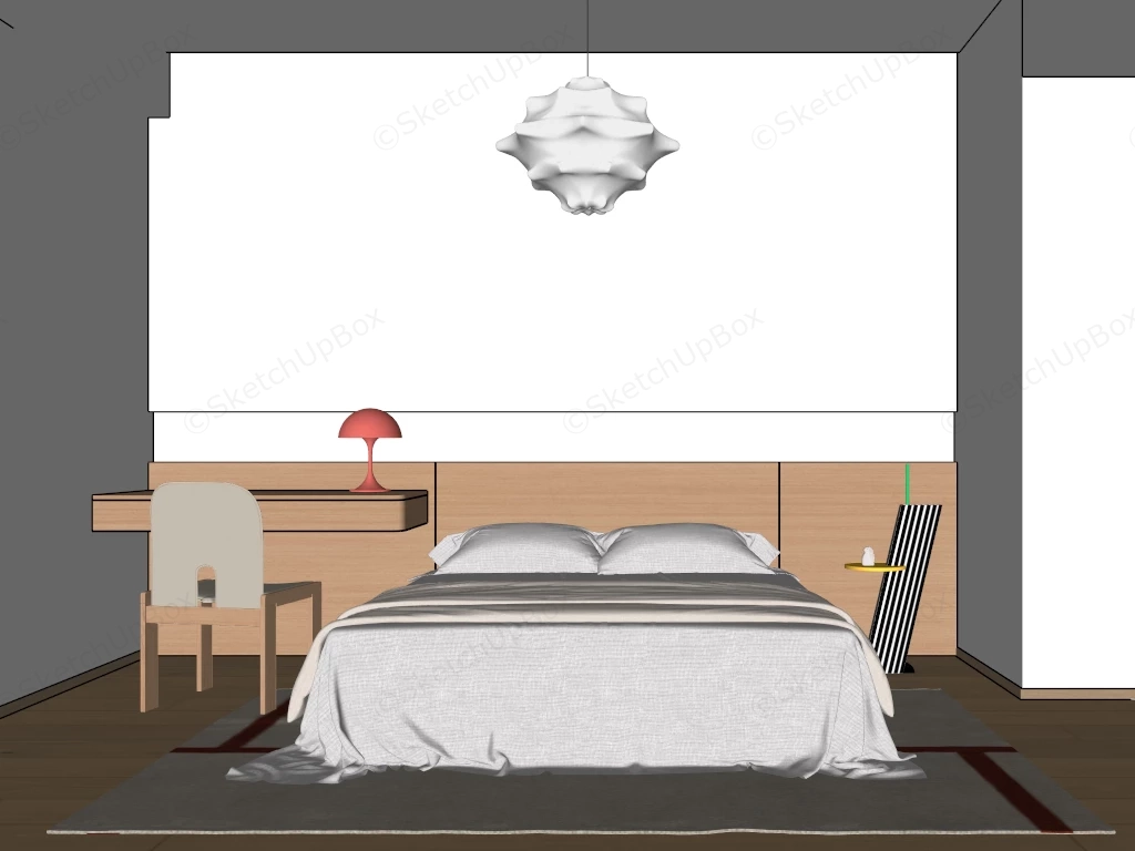 Neutral Kids Bedroom Idea sketchup model preview - SketchupBox