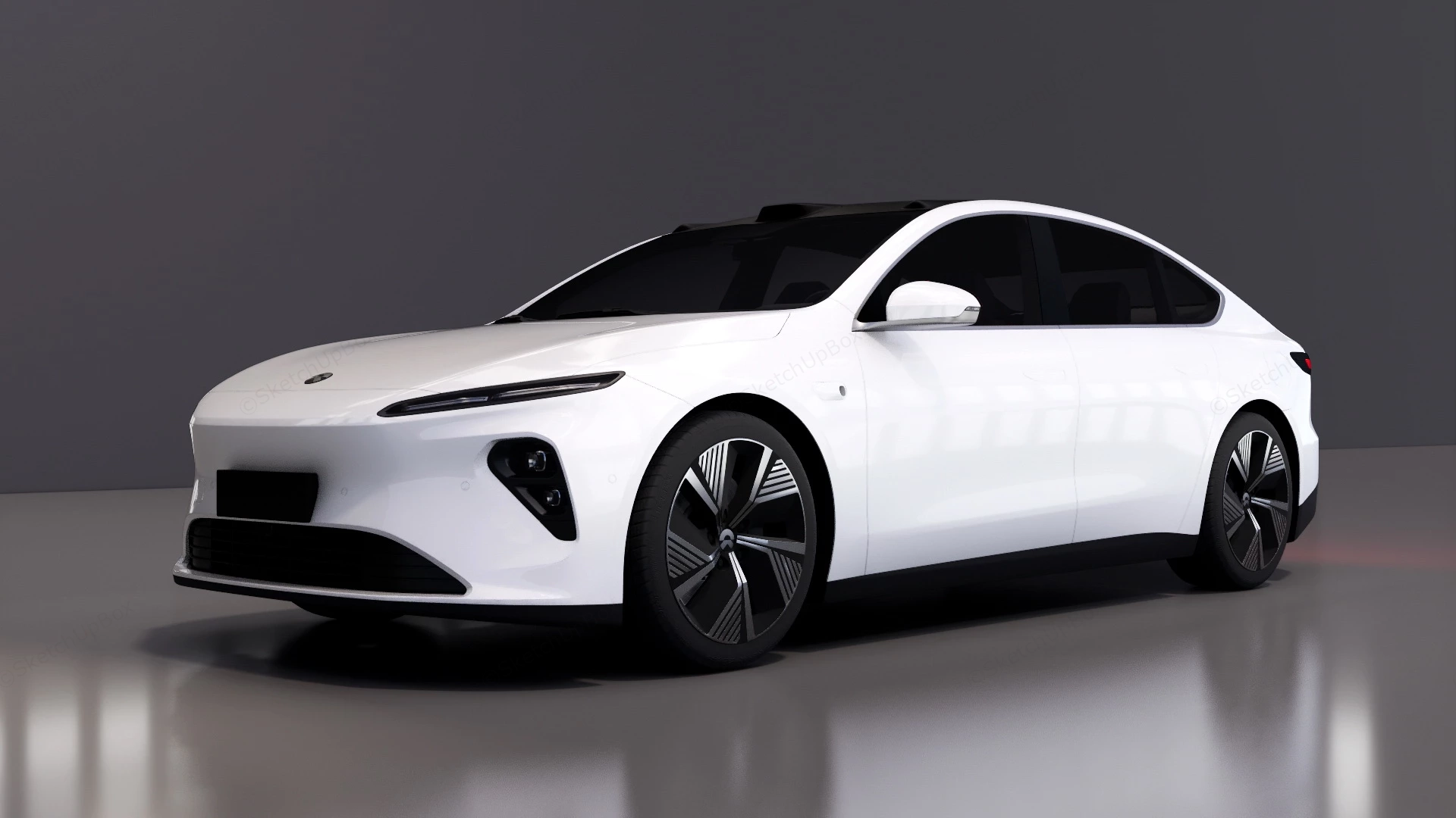 Nio Et7 Sedan sketchup model preview - SketchupBox