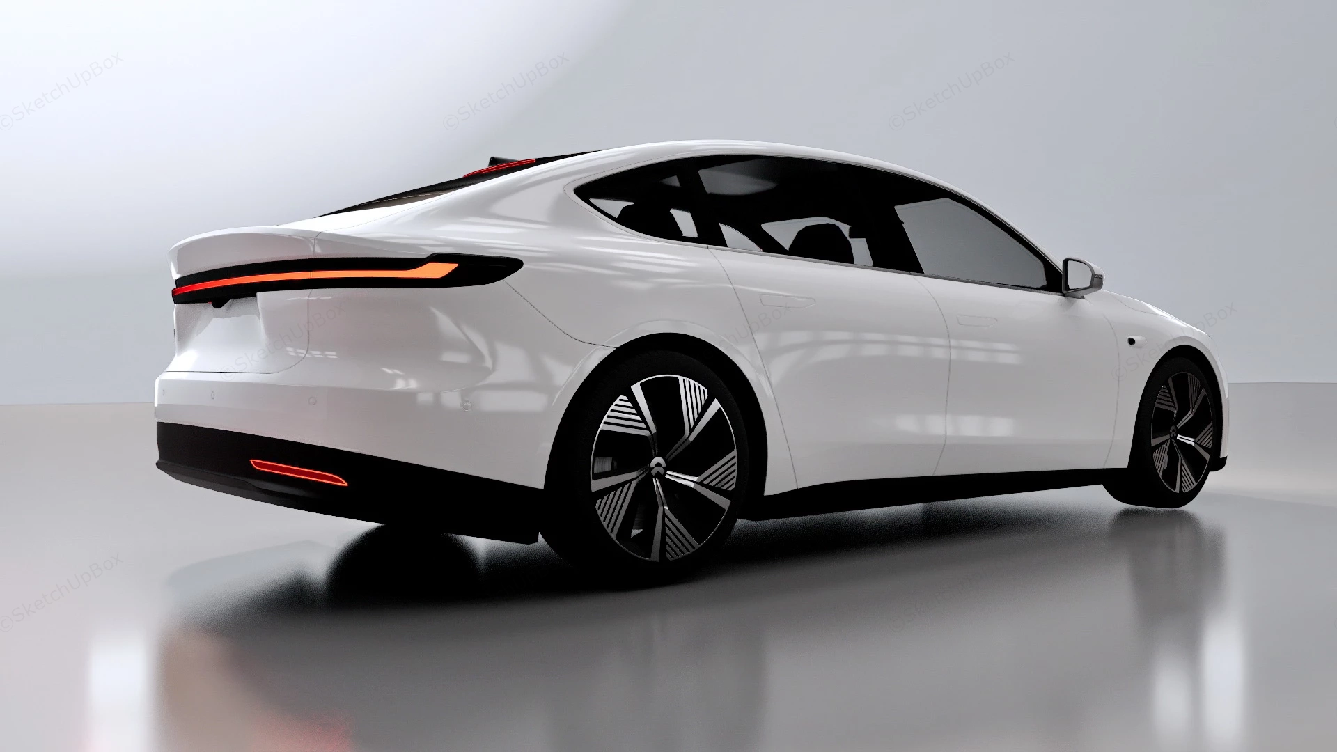 Nio Et7 Sedan sketchup model preview - SketchupBox