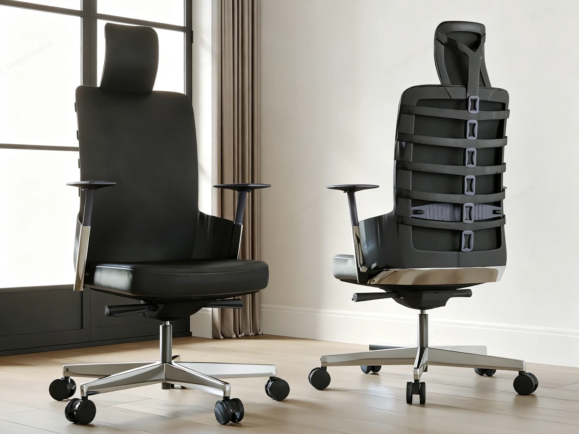 High End Office Chair sketchup model preview - SketchupBox