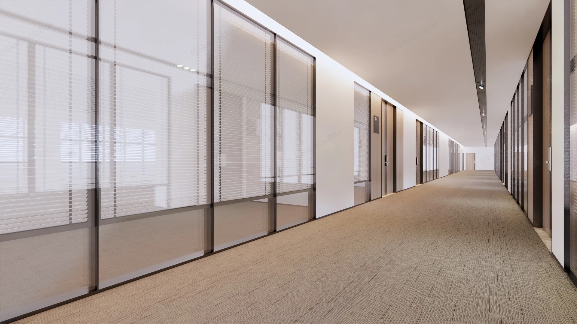 Corporate Conference Room sketchup model preview - SketchupBox