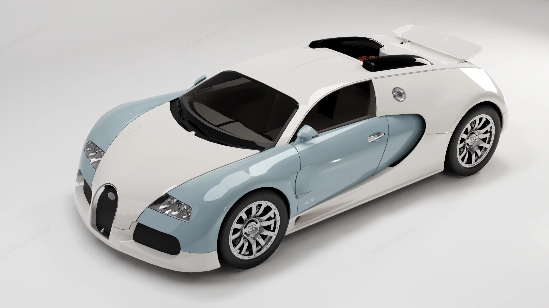 Bugatti Veyron Grand Sport sketchup model preview - SketchupBox