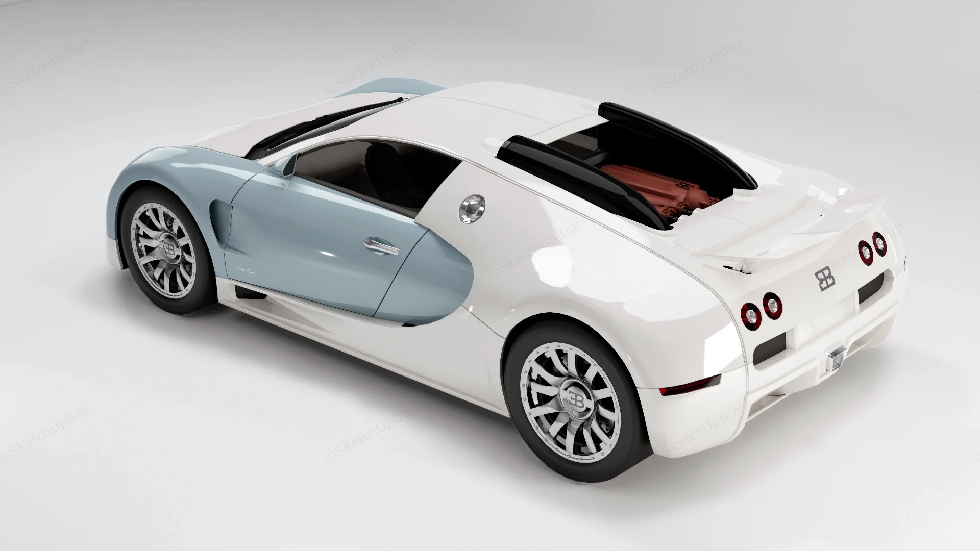 Bugatti Veyron Grand Sport sketchup model preview - SketchupBox