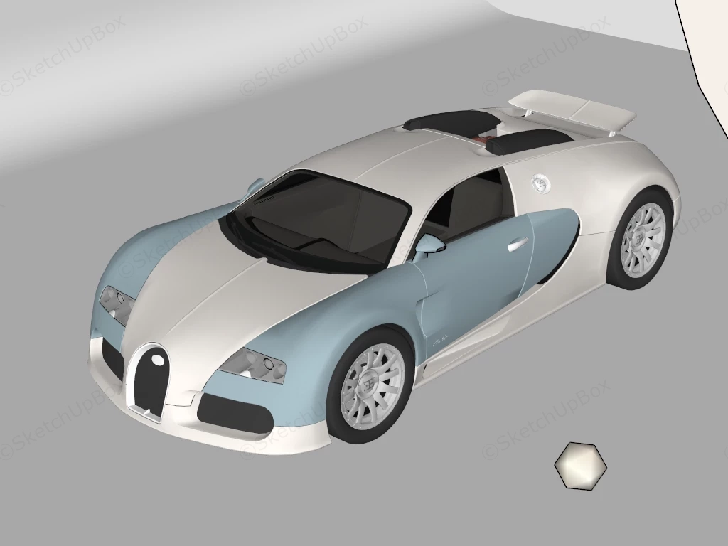 Bugatti Veyron Grand Sport sketchup model preview - SketchupBox