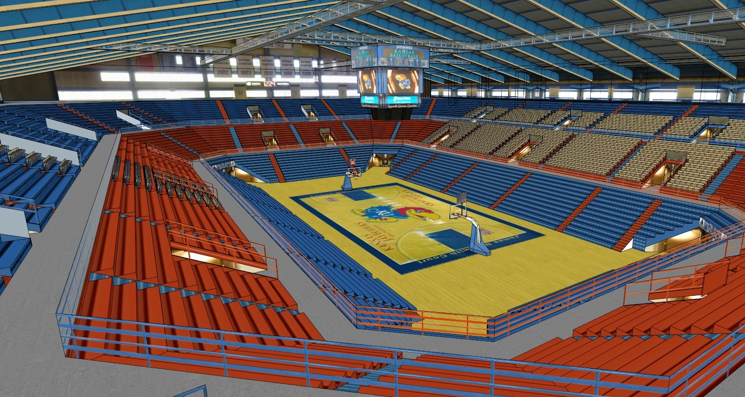 NBA Arena sketchup model preview - SketchupBox