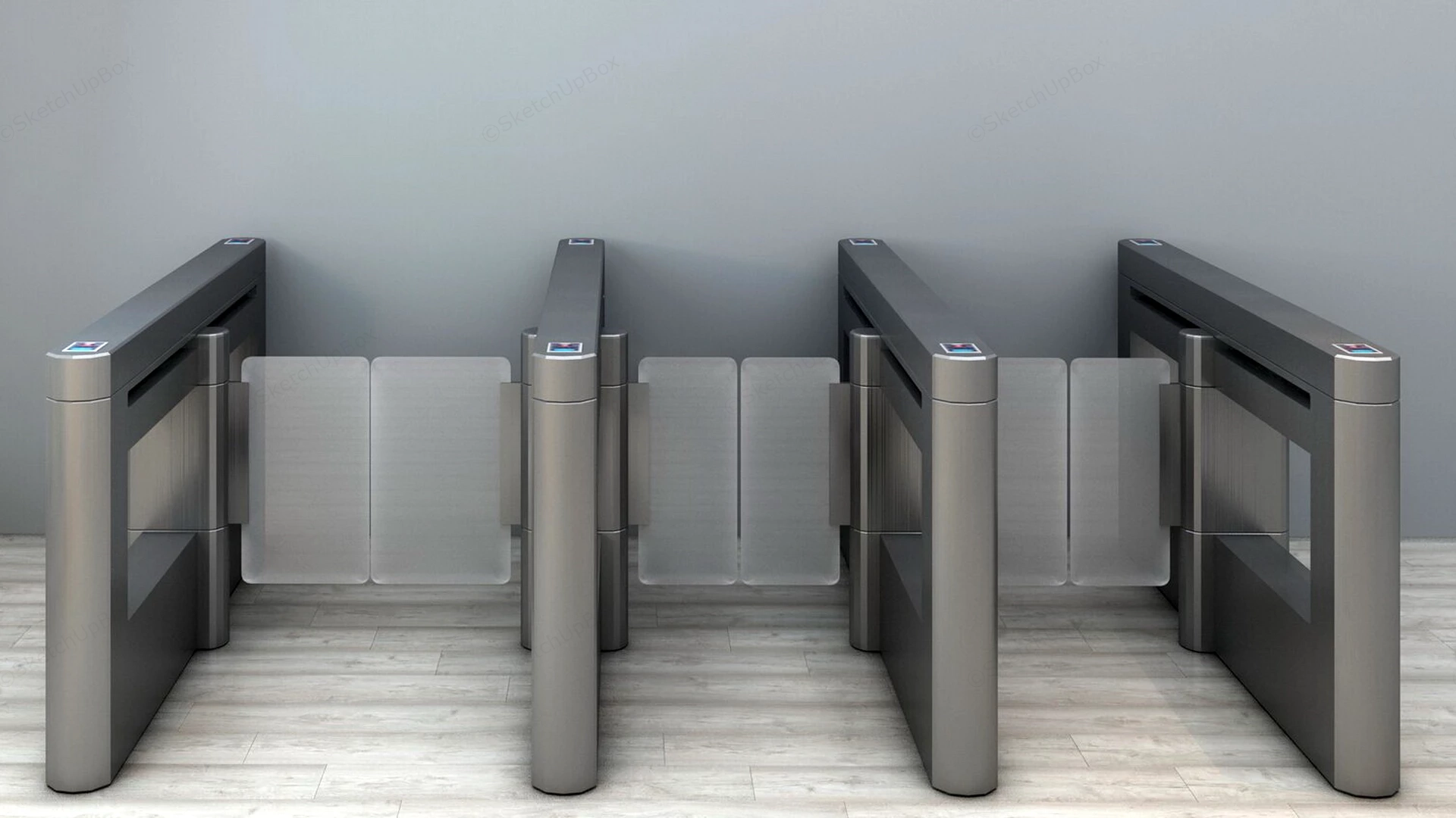 Swing Gate Turnstile sketchup model preview - SketchupBox