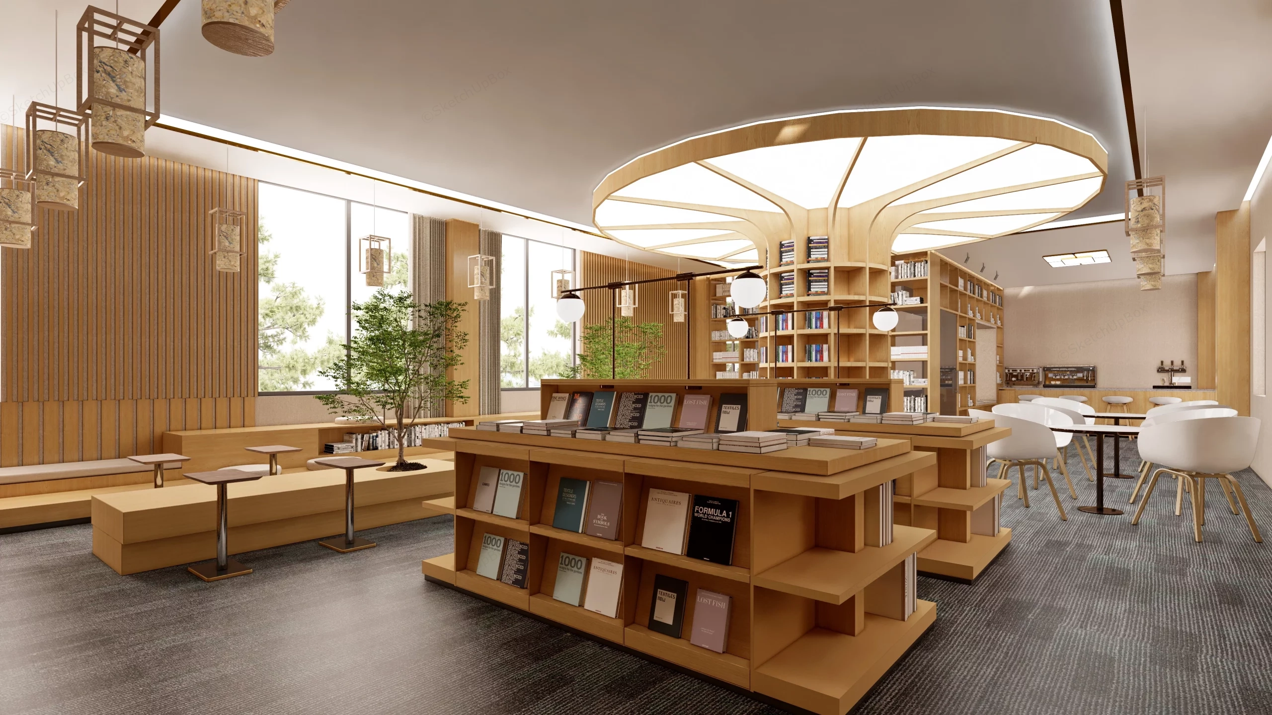 Book Club Bar sketchup model preview - SketchupBox