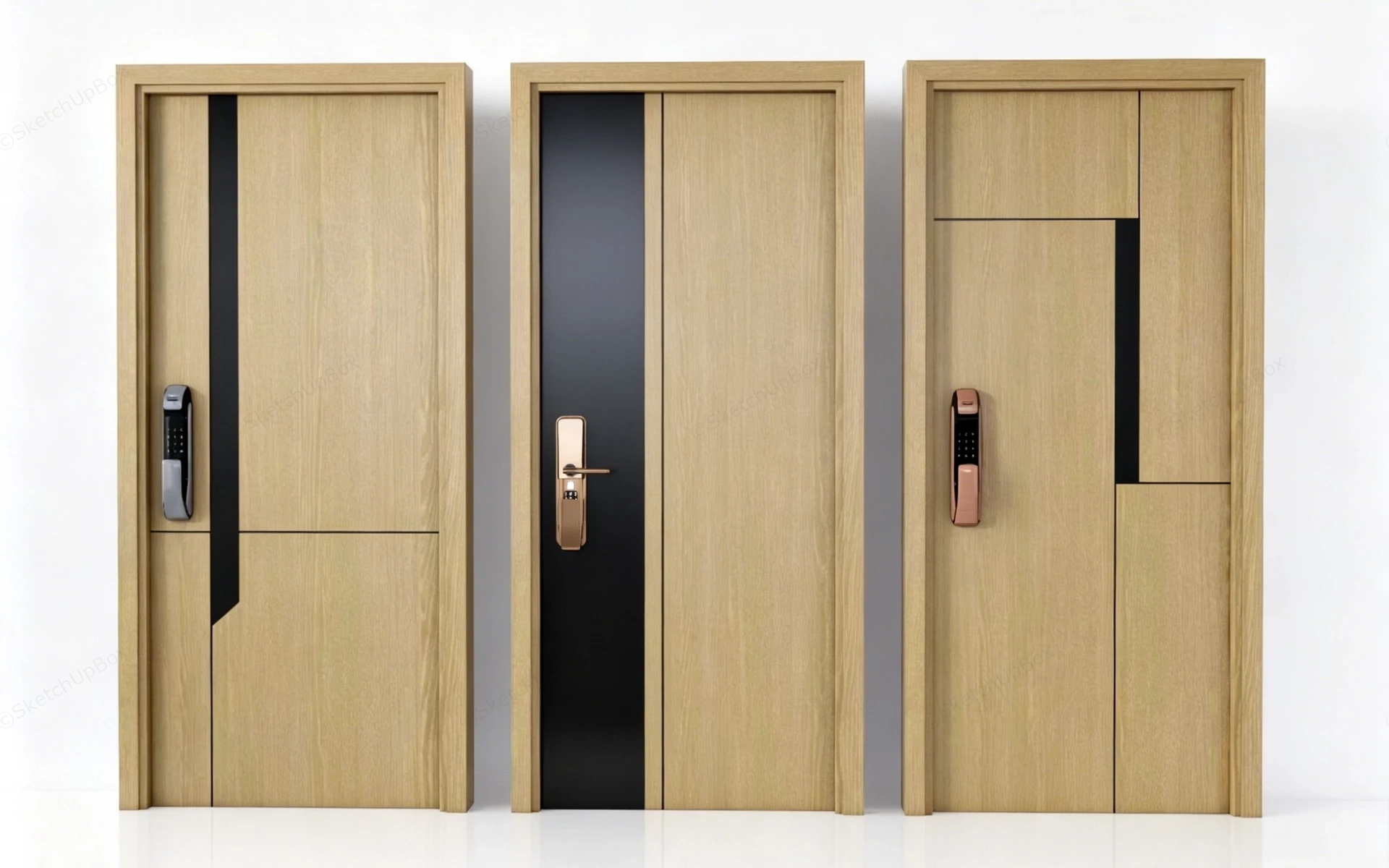 Apartment Entry Doors sketchup model preview - SketchupBox