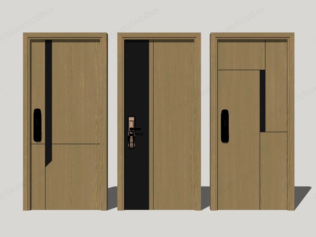 Apartment Entry Doors sketchup model preview - SketchupBox
