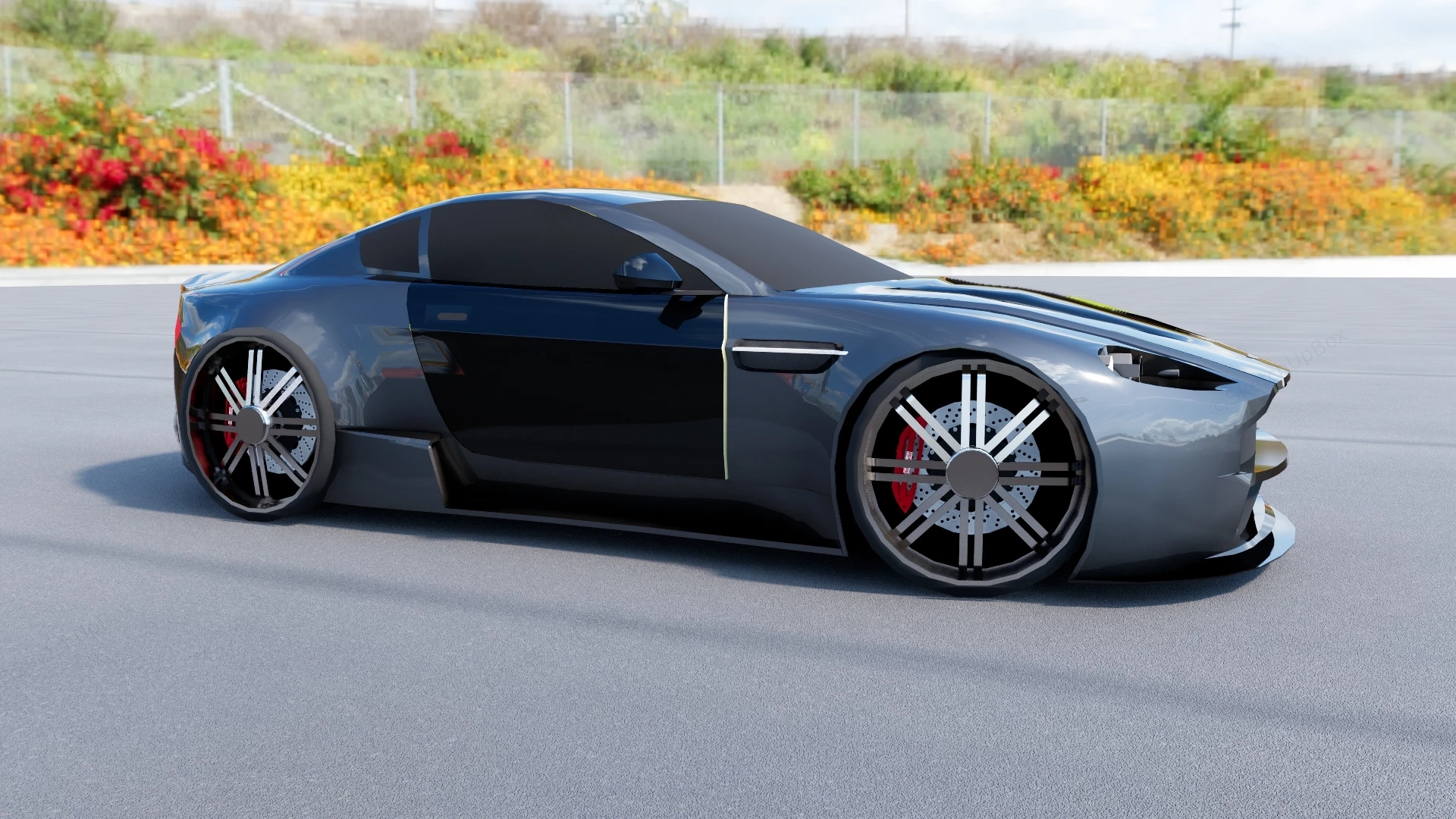 Aston Martin Vanquish sketchup model preview - SketchupBox