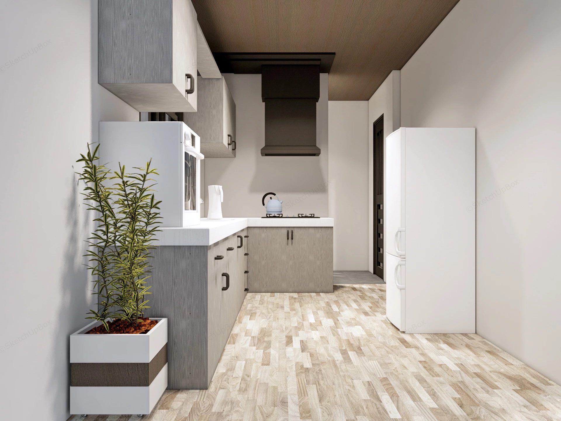 Small House Kitchen sketchup model preview - SketchupBox