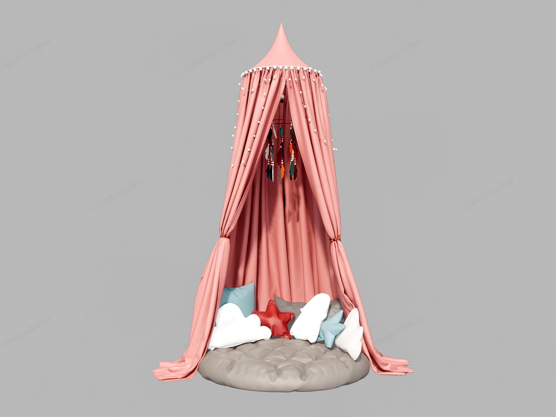 Royal Play Tent For Toddler sketchup model preview - SketchupBox