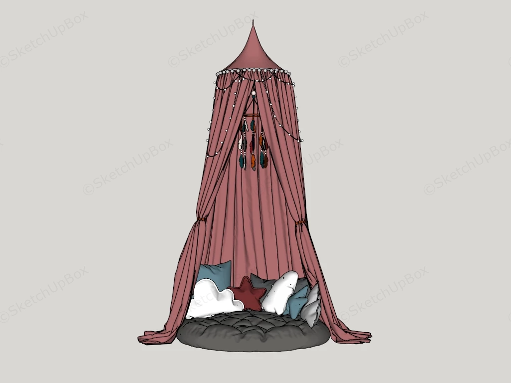 Royal Play Tent For Toddler sketchup model preview - SketchupBox