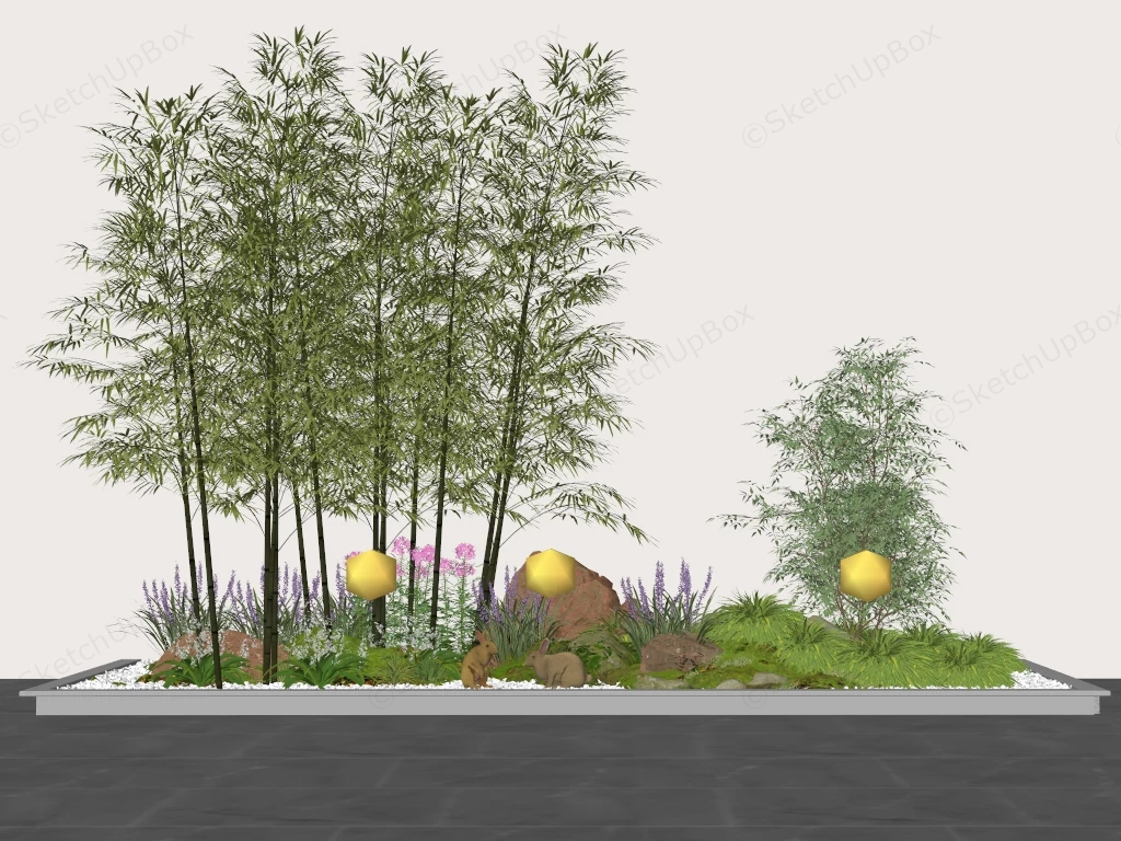 Bamboo Garden Ideas sketchup model preview - SketchupBox