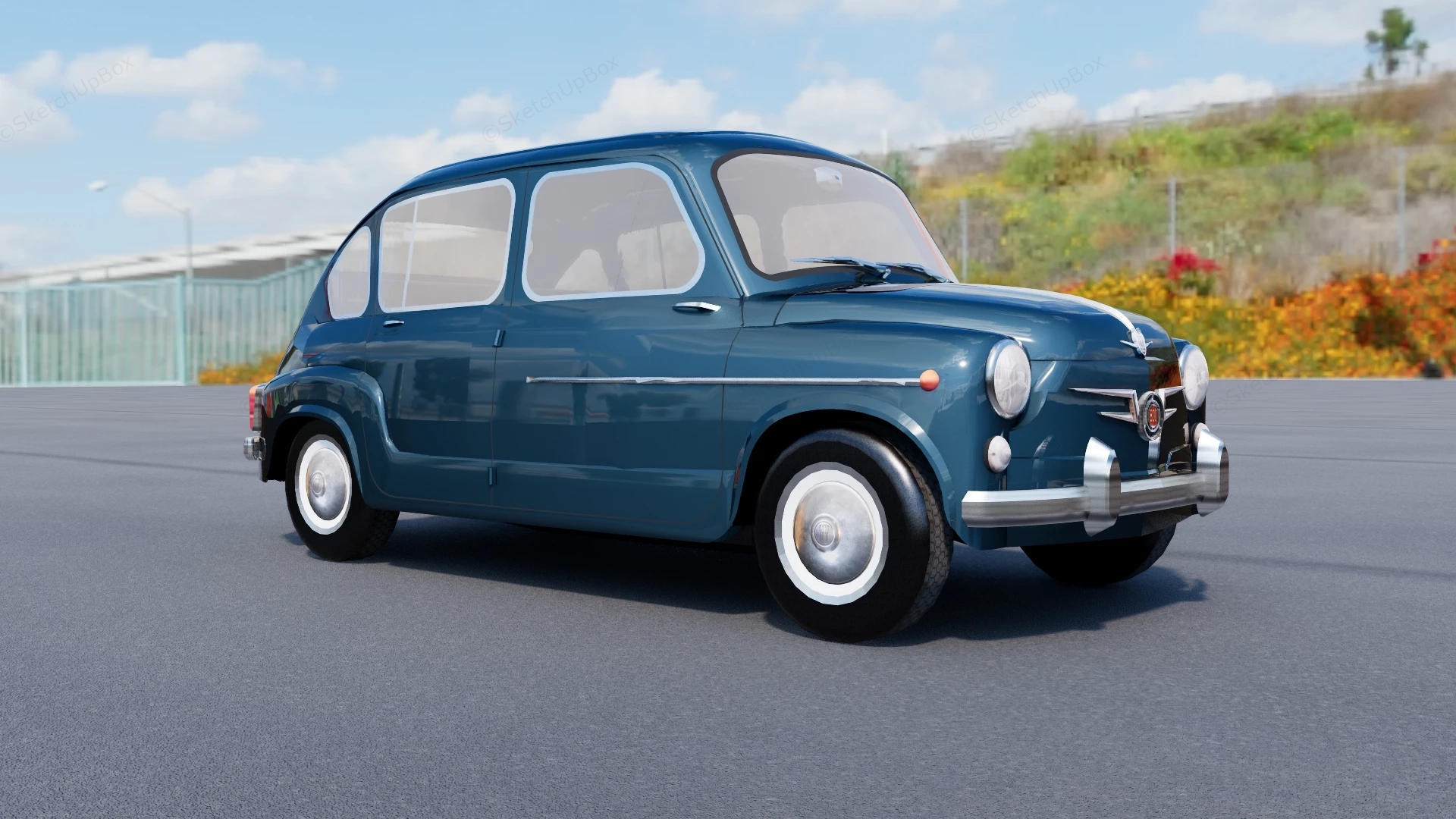 SEAT 800 sketchup model preview - SketchupBox