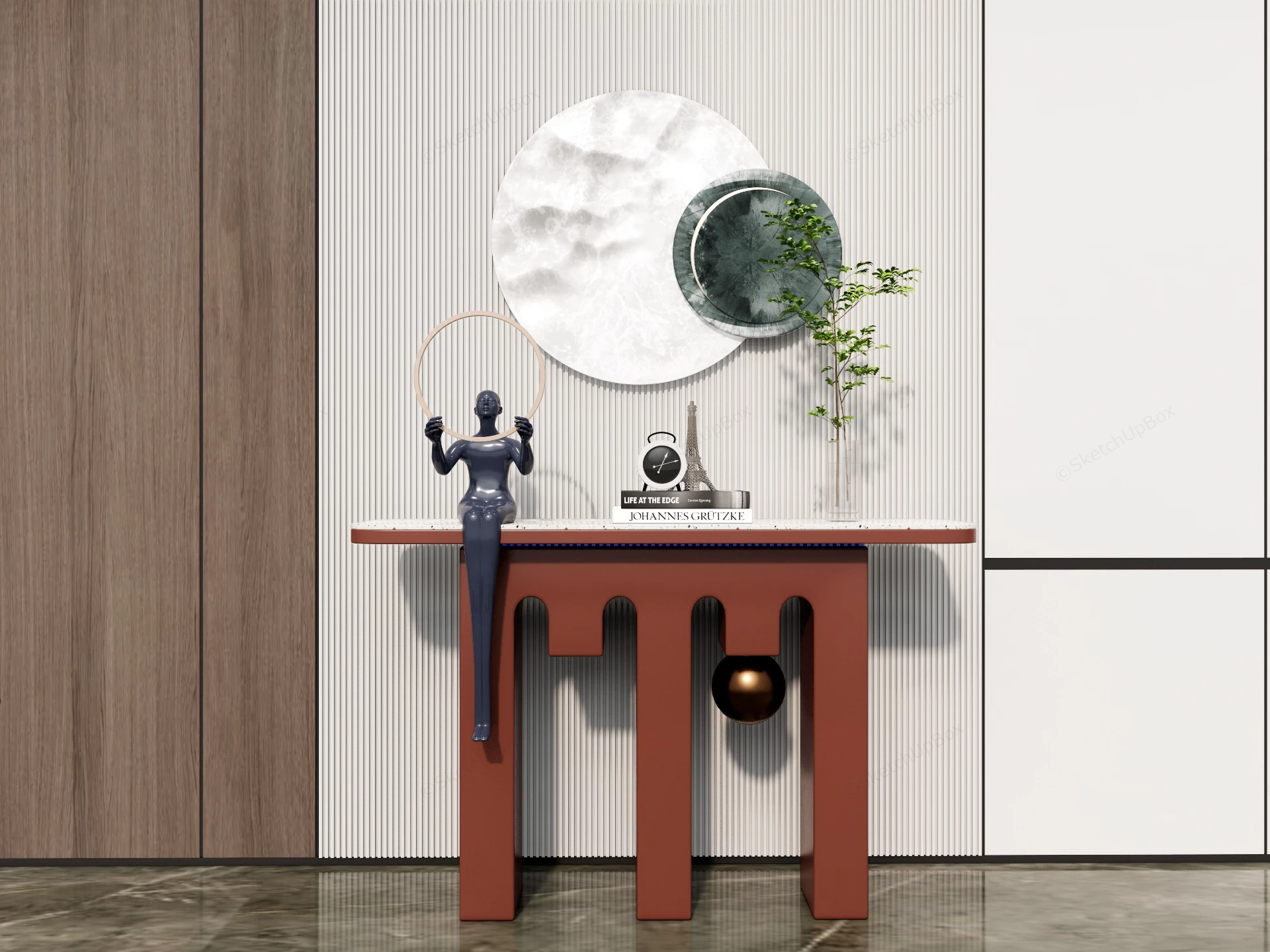 Entry Console Table Idea sketchup model preview - SketchupBox