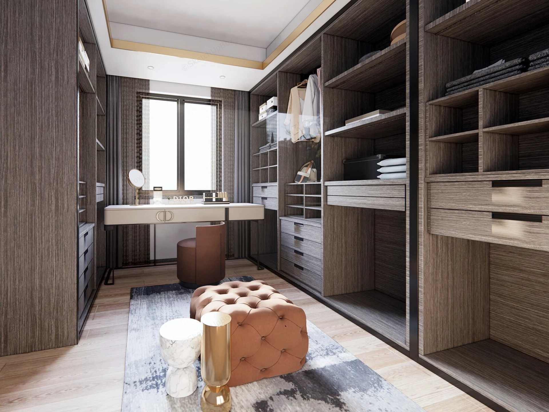 Master Closet Dressing Room sketchup model preview - SketchupBox