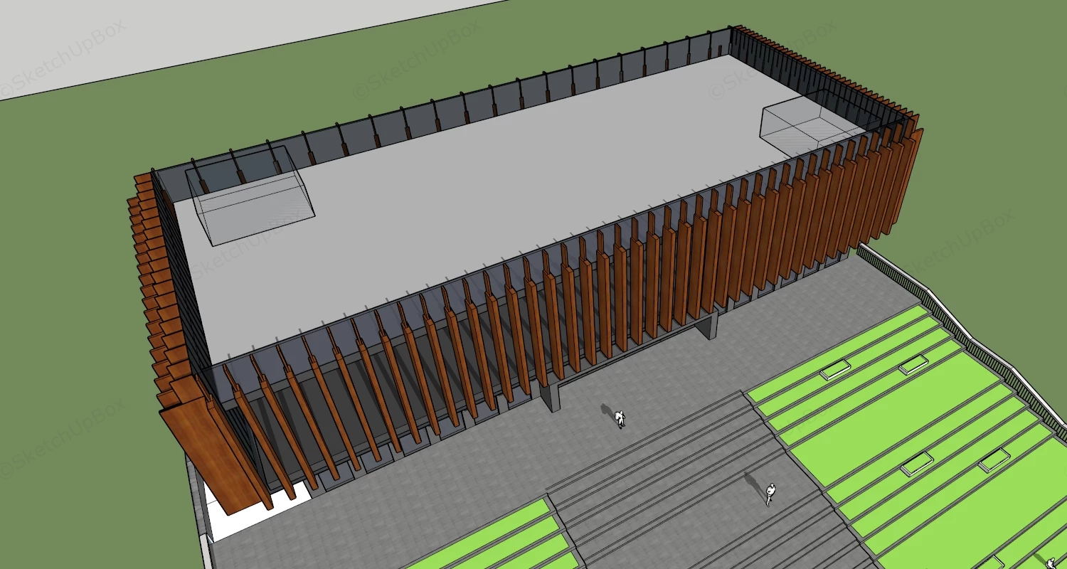 Art Gallery Architecture Design sketchup model preview - SketchupBox