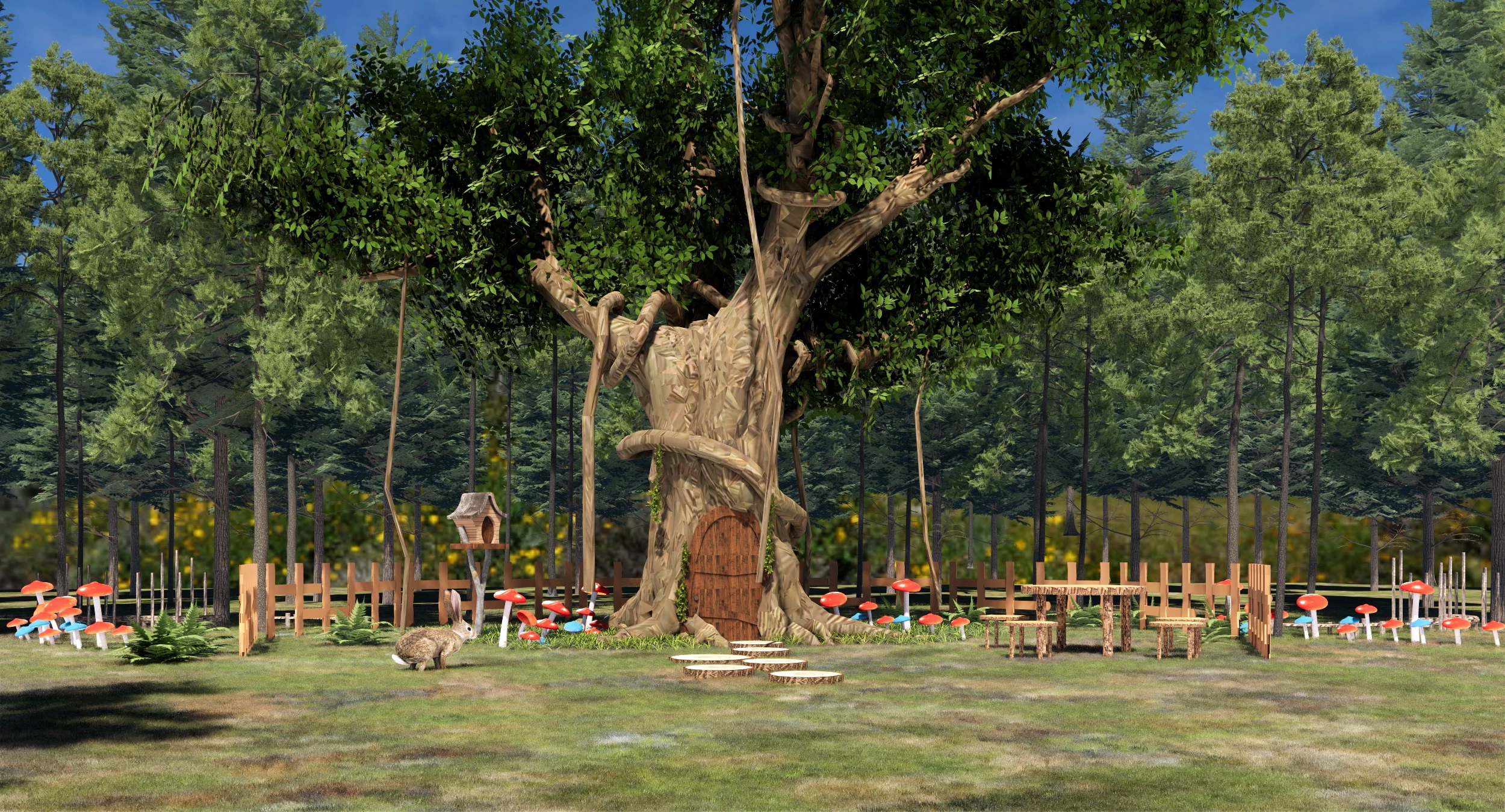 Fairy Tale Tree House sketchup model preview - SketchupBox