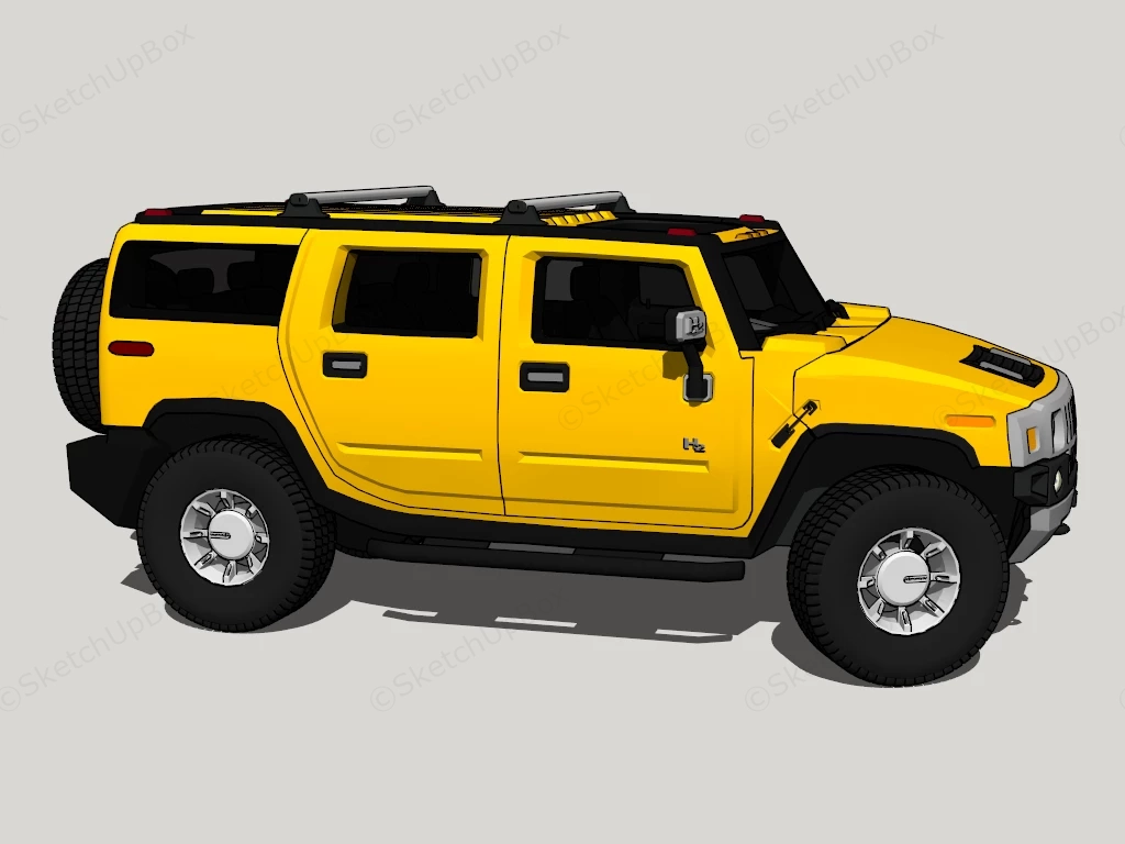Hummer H2 sketchup model preview - SketchupBox