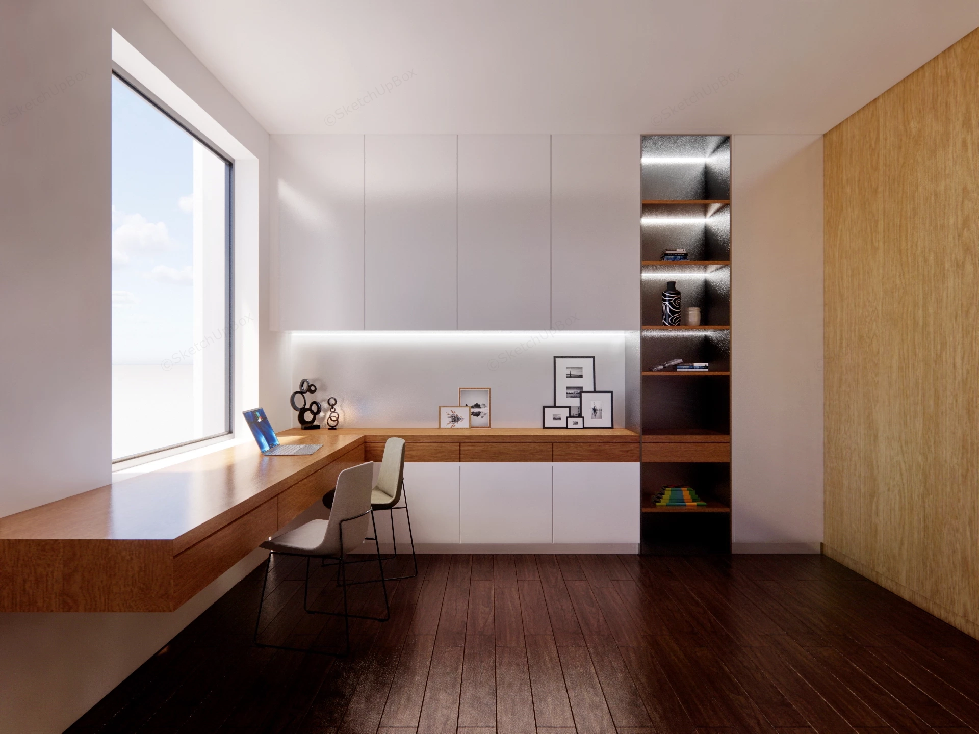 Simple Home Office Ideas sketchup model preview - SketchupBox