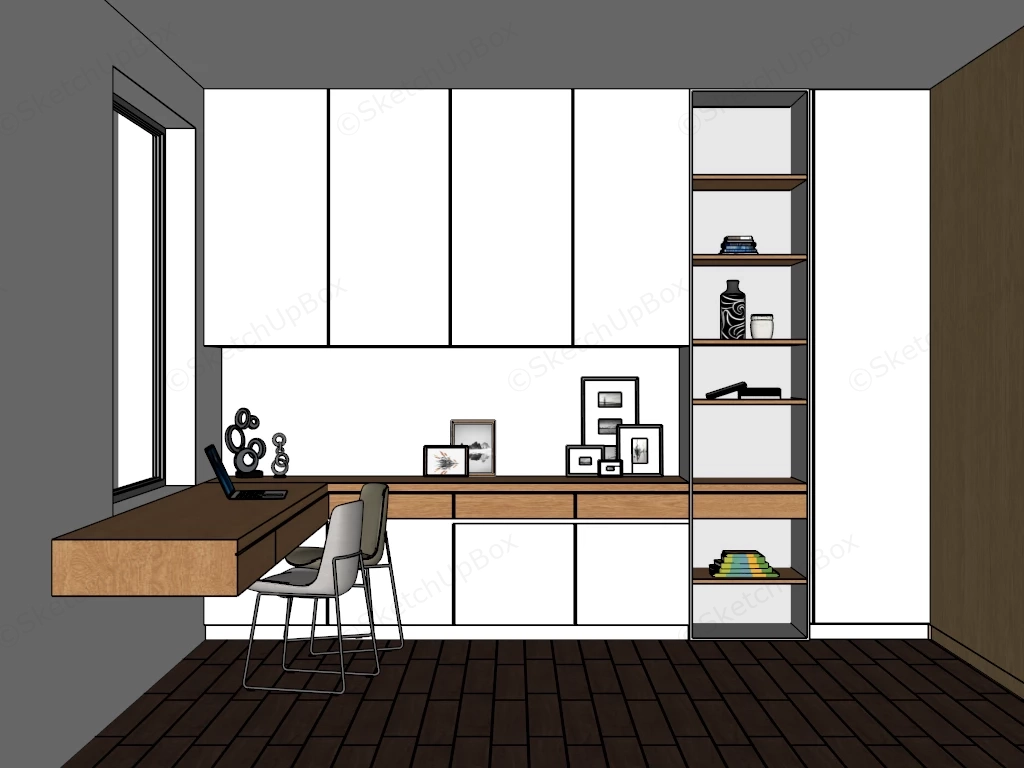 Simple Home Office Ideas sketchup model preview - SketchupBox