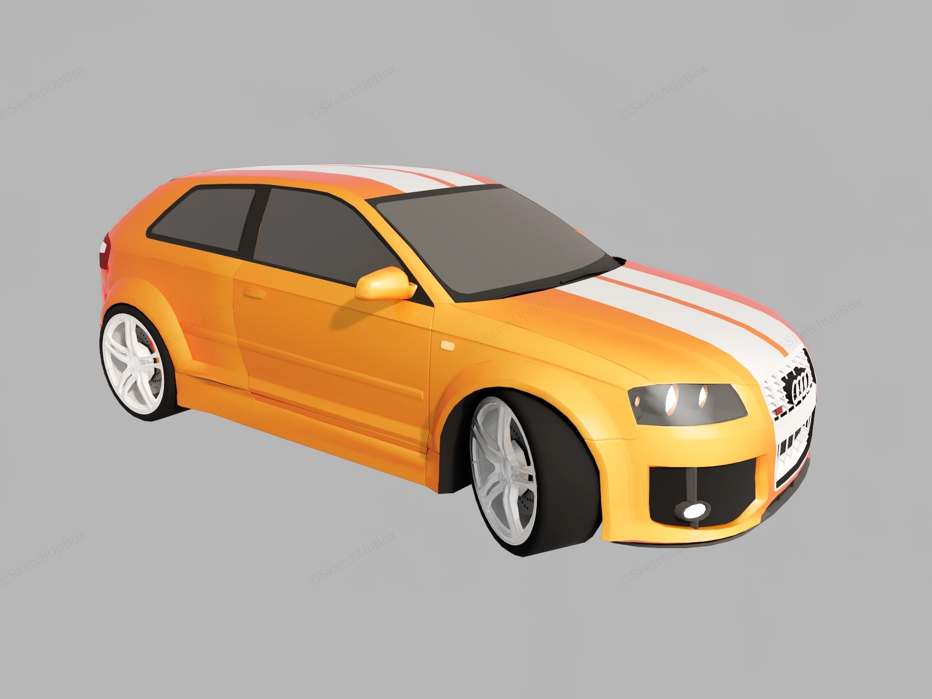 Audi S3 Modified sketchup model preview - SketchupBox