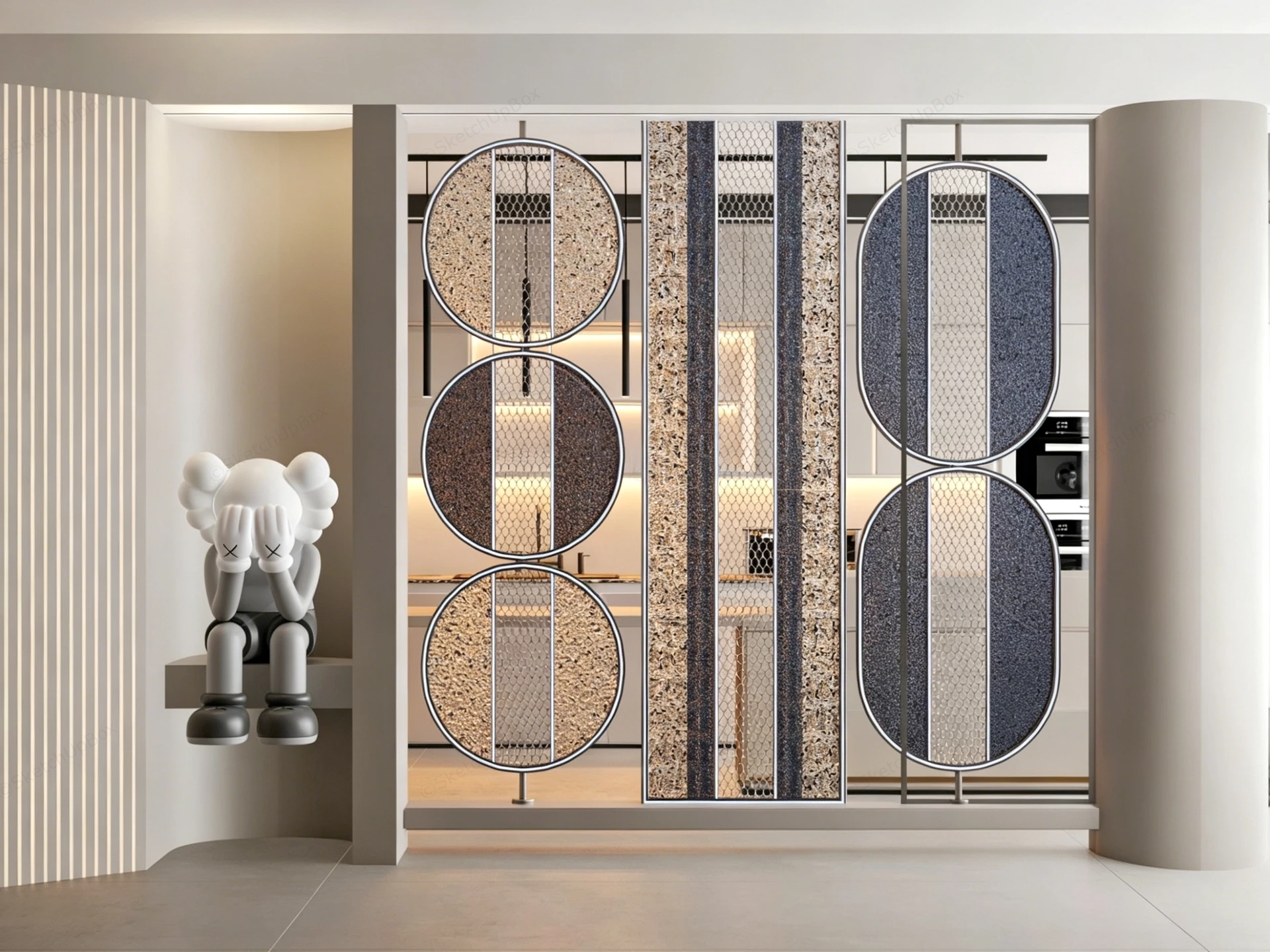 Decorative Kitchen Room Divider sketchup model preview - SketchupBox