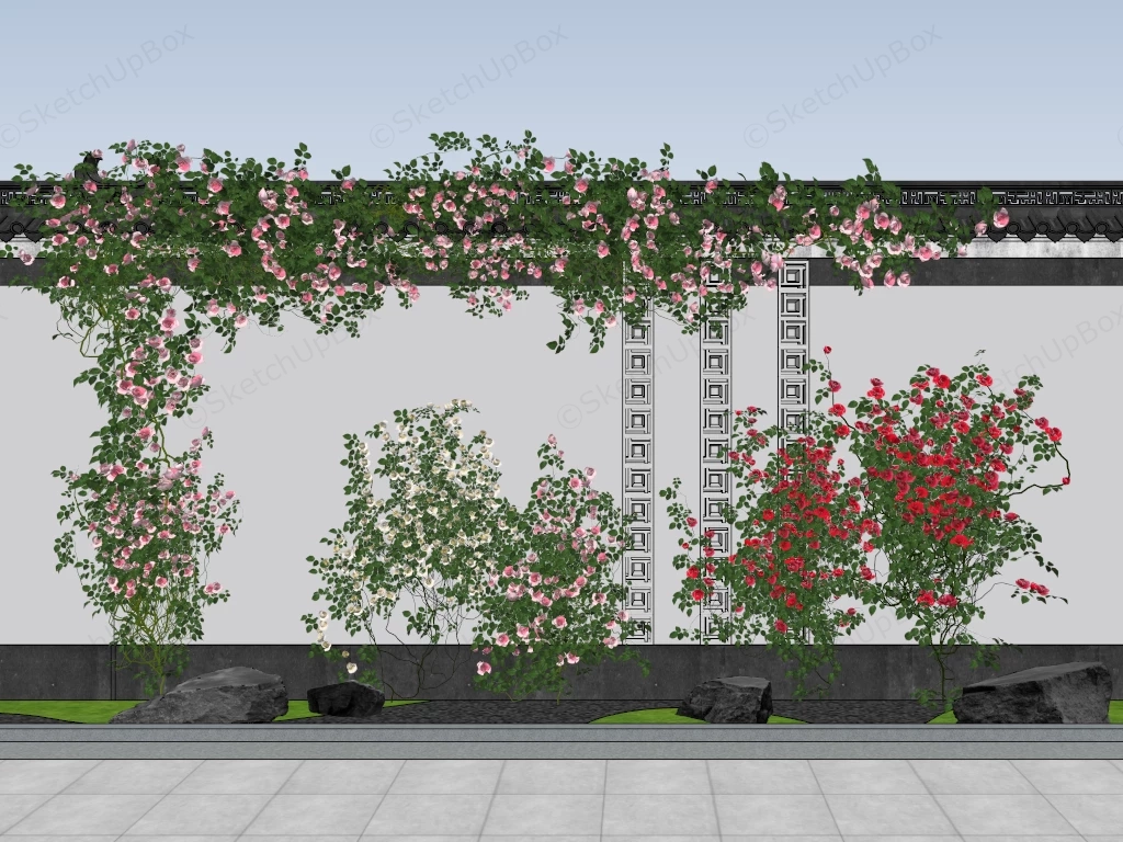 Rose Wall Ideas sketchup model preview - SketchupBox