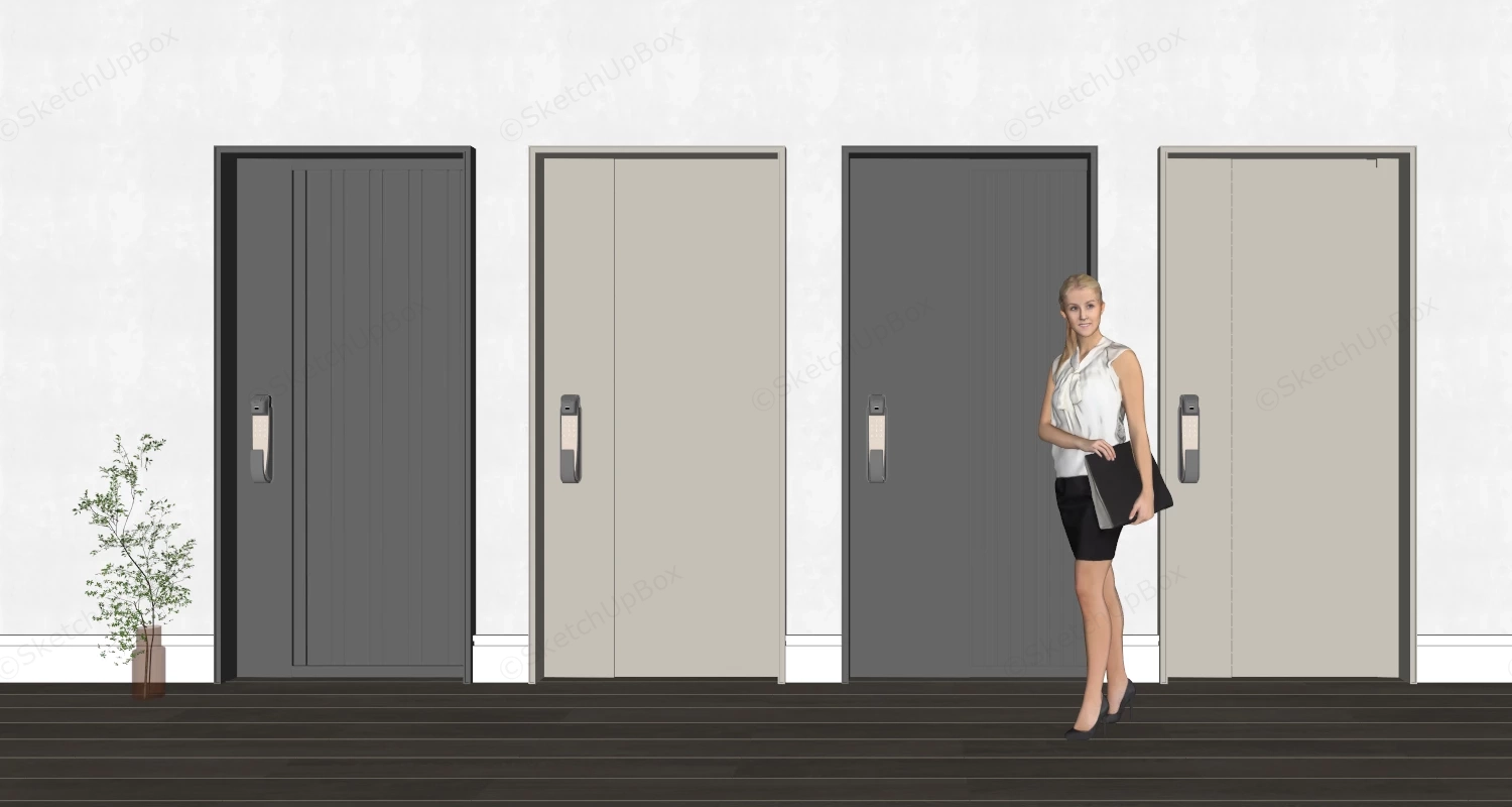Apartment Security Doors sketchup model preview - SketchupBox