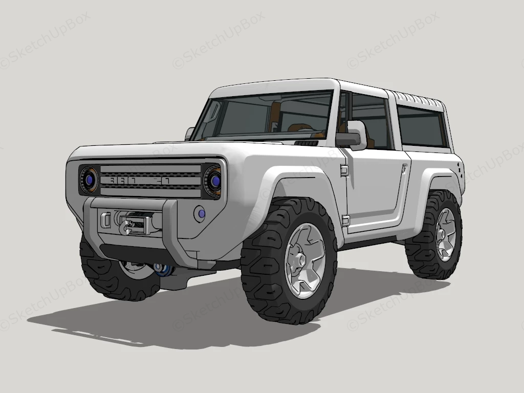 Ford Bronco 3 Door sketchup model preview - SketchupBox