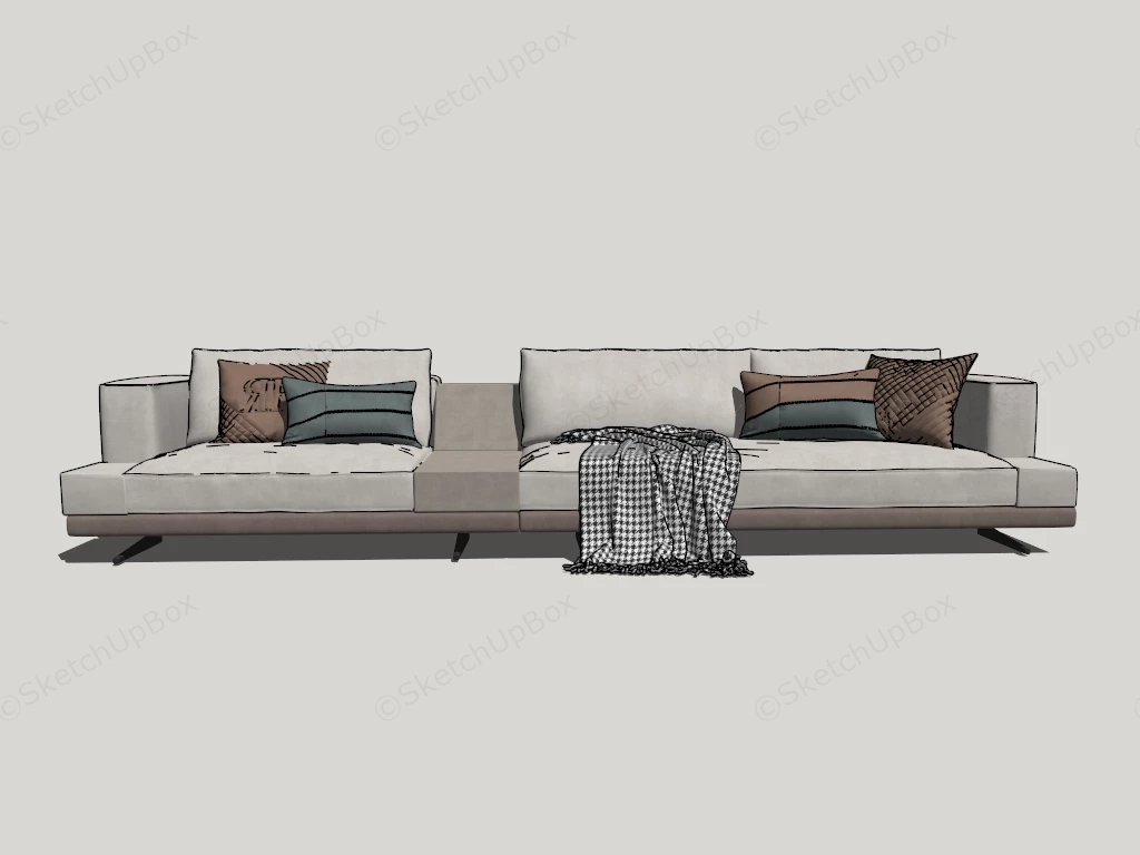 Modern Couch Design sketchup model preview - SketchupBox