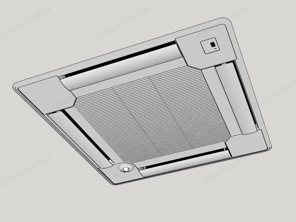 Ceiling Cassette AC Unit sketchup model preview - SketchupBox