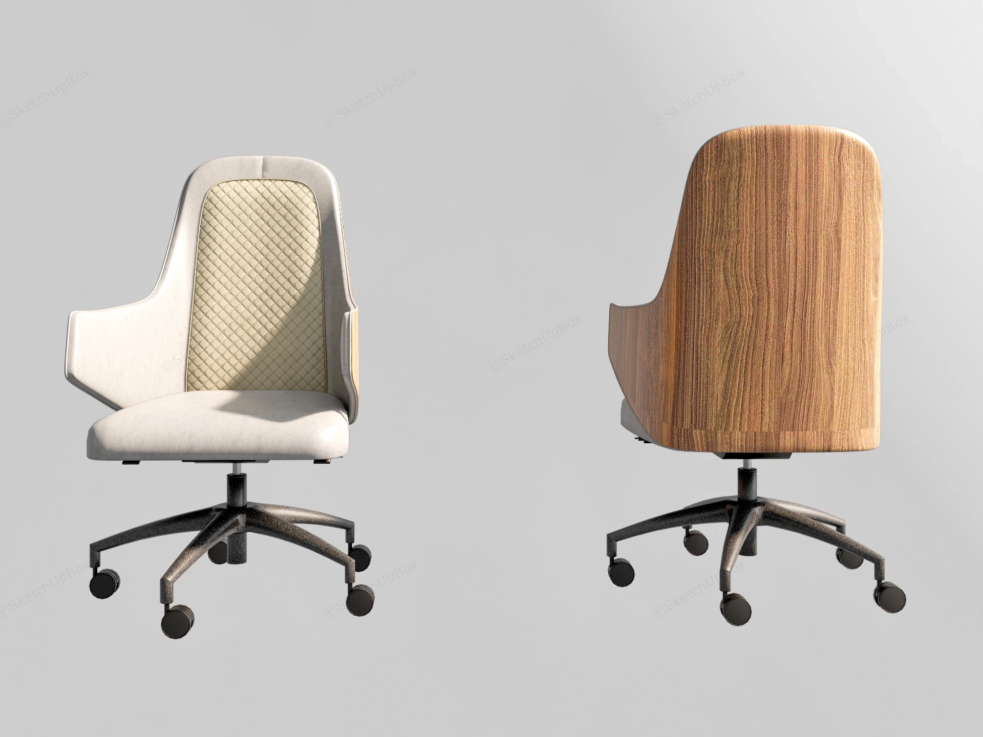 Modern Office Desk Chair sketchup model preview - SketchupBox