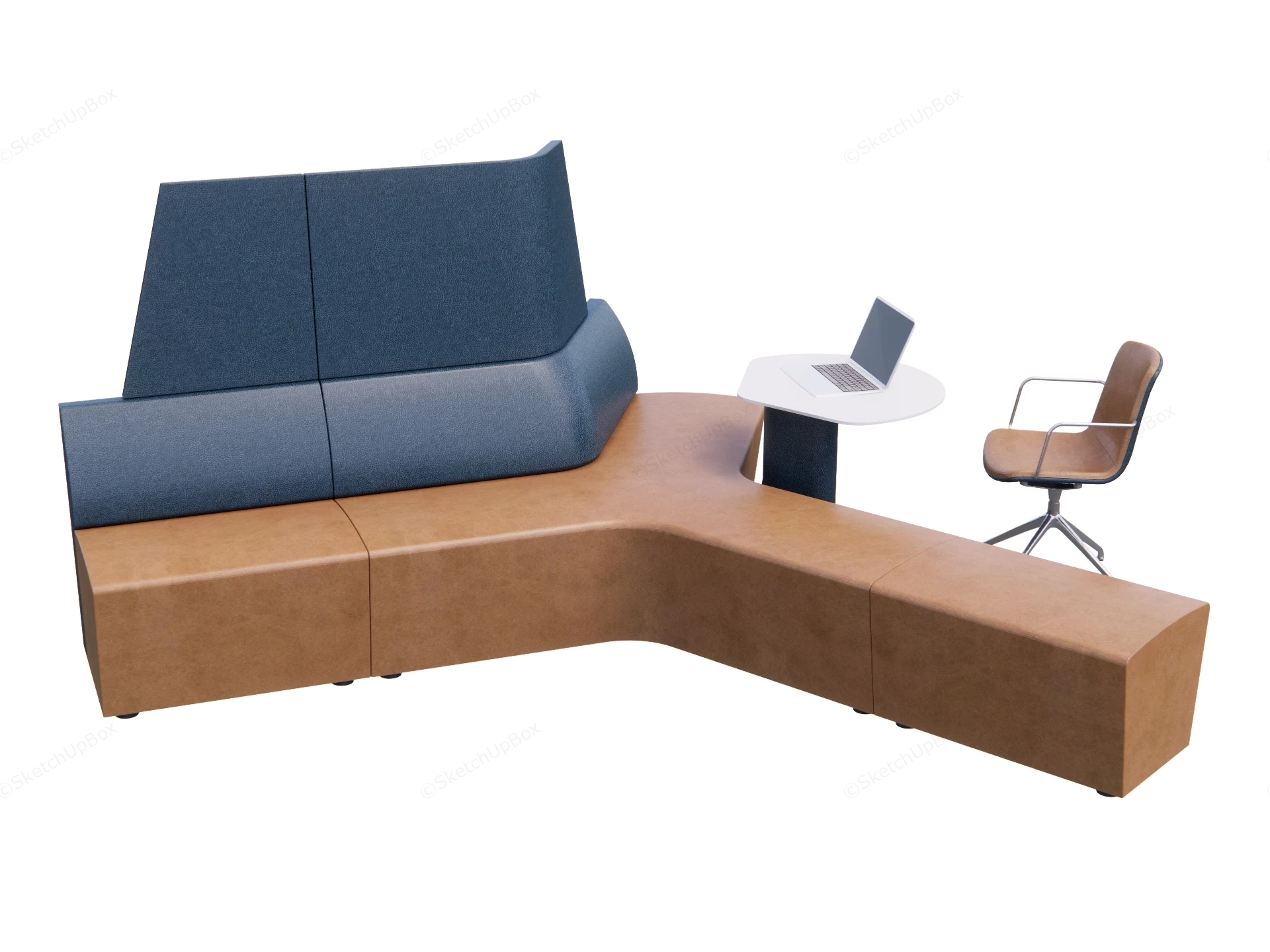 Modern Office Lounge Sofa sketchup model preview - SketchupBox